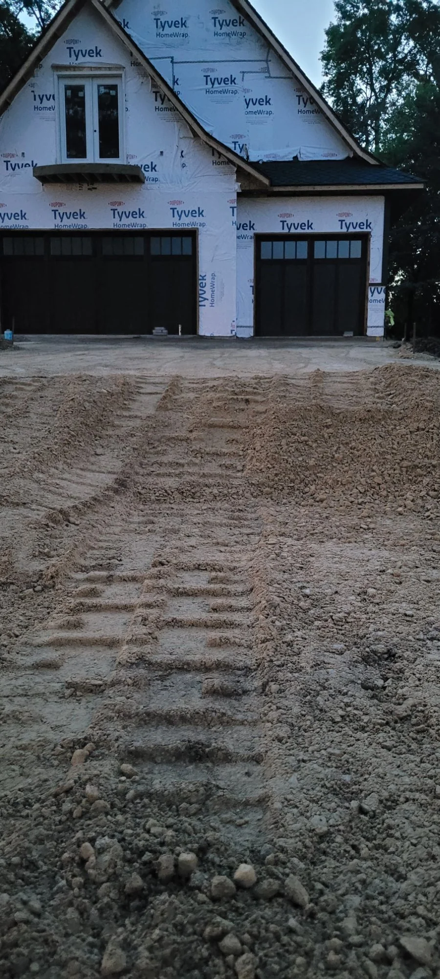 Paver driveway full width excavation and grading — Plymouth MN — Heritage Outdoors