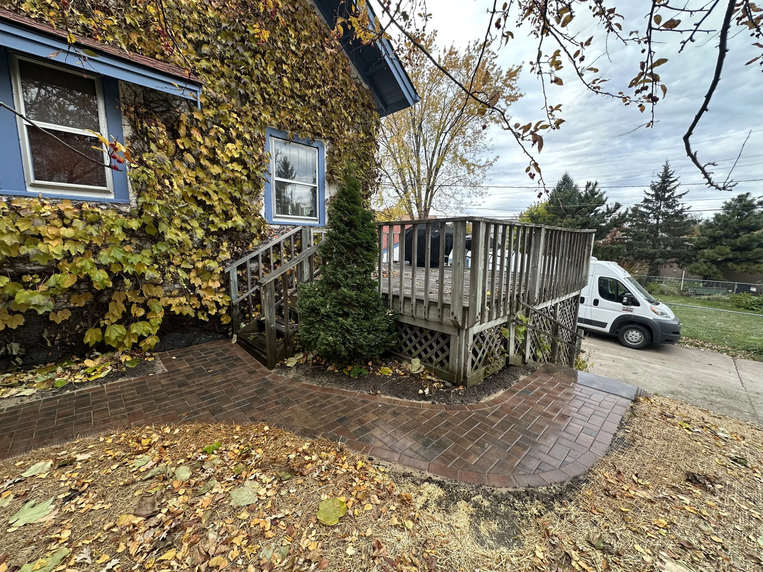 Completed RCP Holland Antique Copper walkway wrapping to deck — Como Park Saint Paul MN — Heritage Outdoors 2025