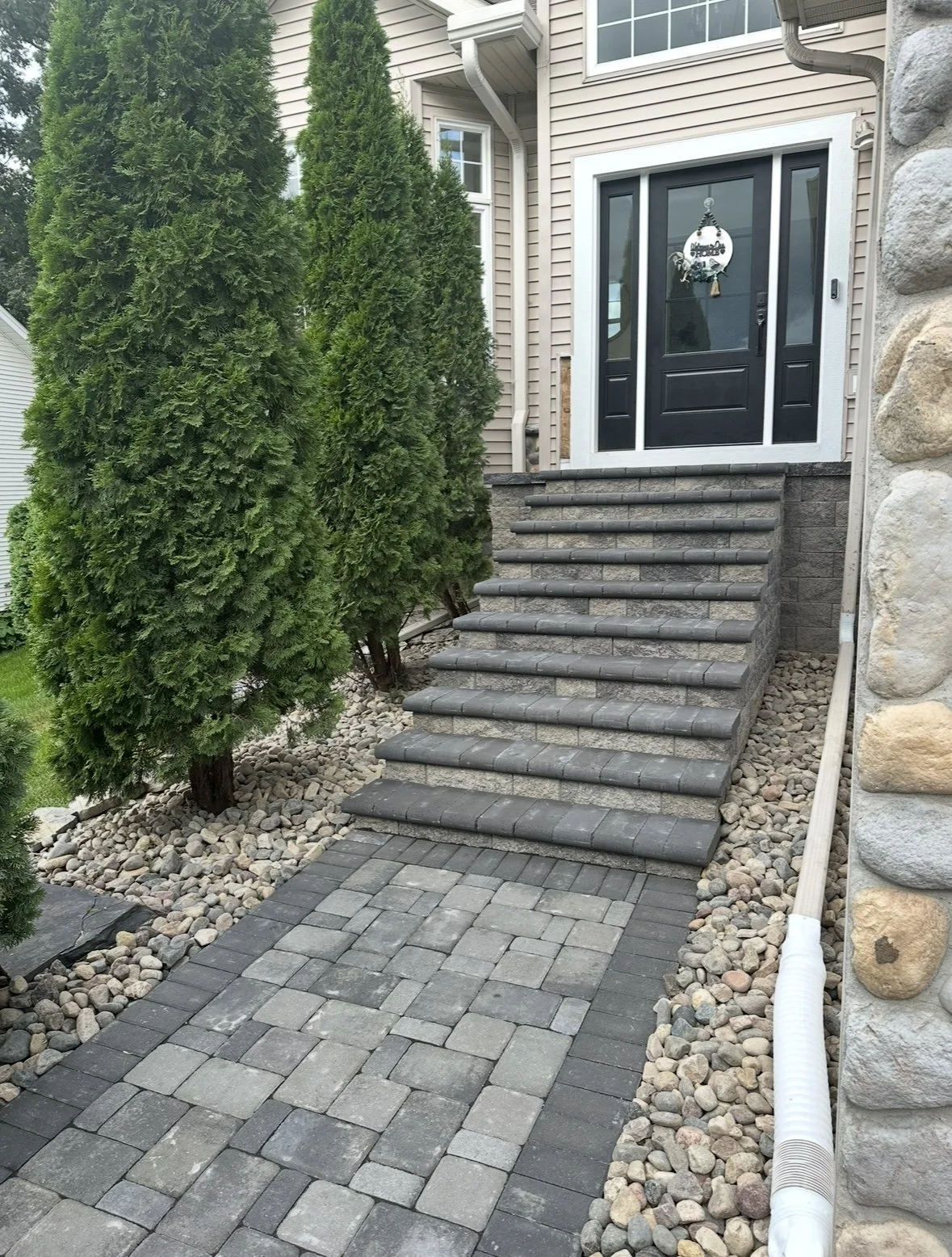 Custom paver patio installation in the Twin Cities by Heritage Outdoors