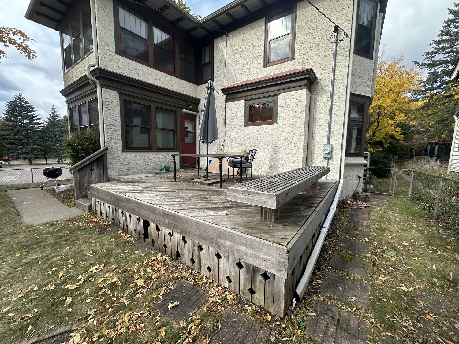 Excavated yard with hill carved for equipment access — Summit Hill Saint Paul MN — Heritage Outdoors 2024