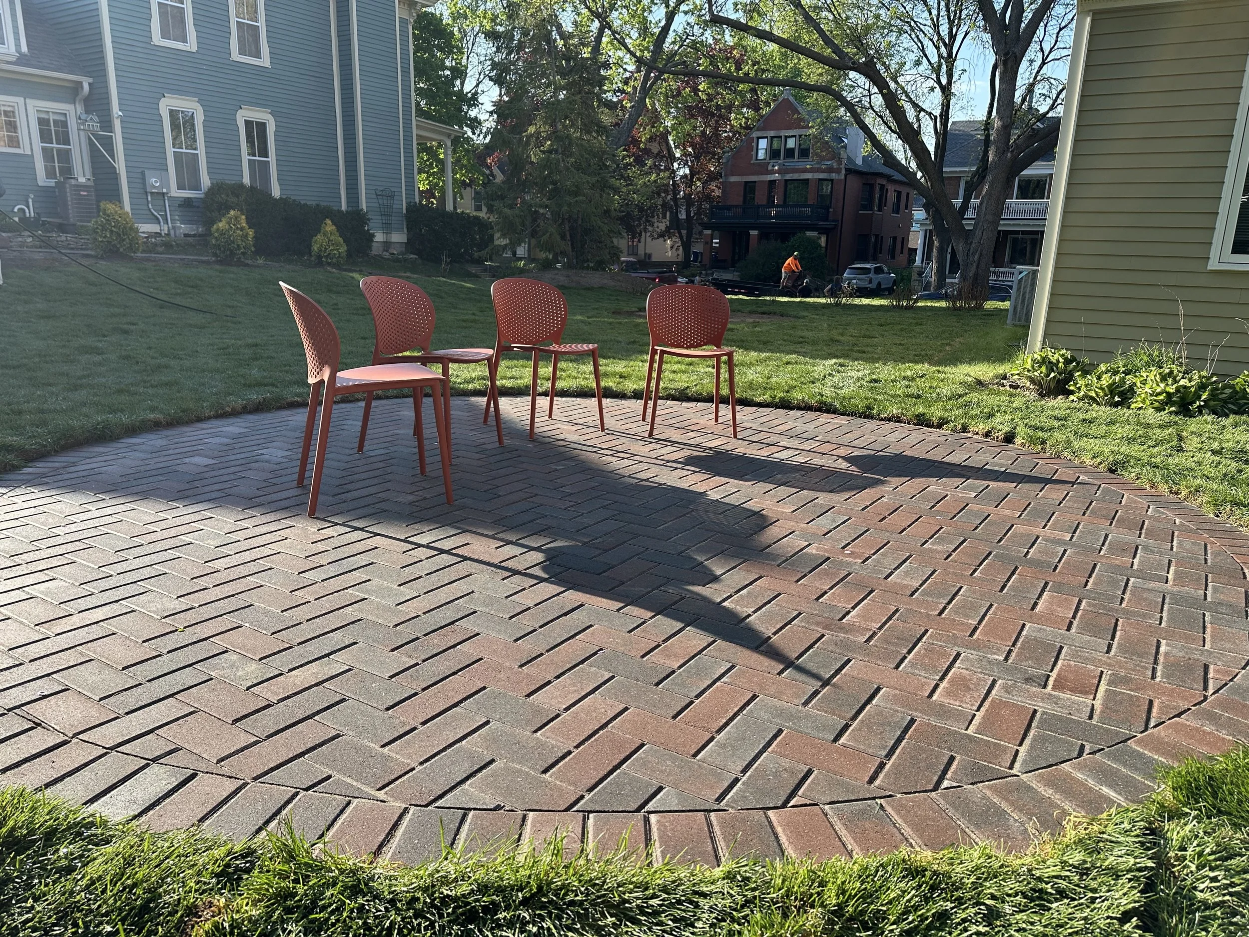 Custom paver patio installation in the Twin Cities by Heritage Outdoors