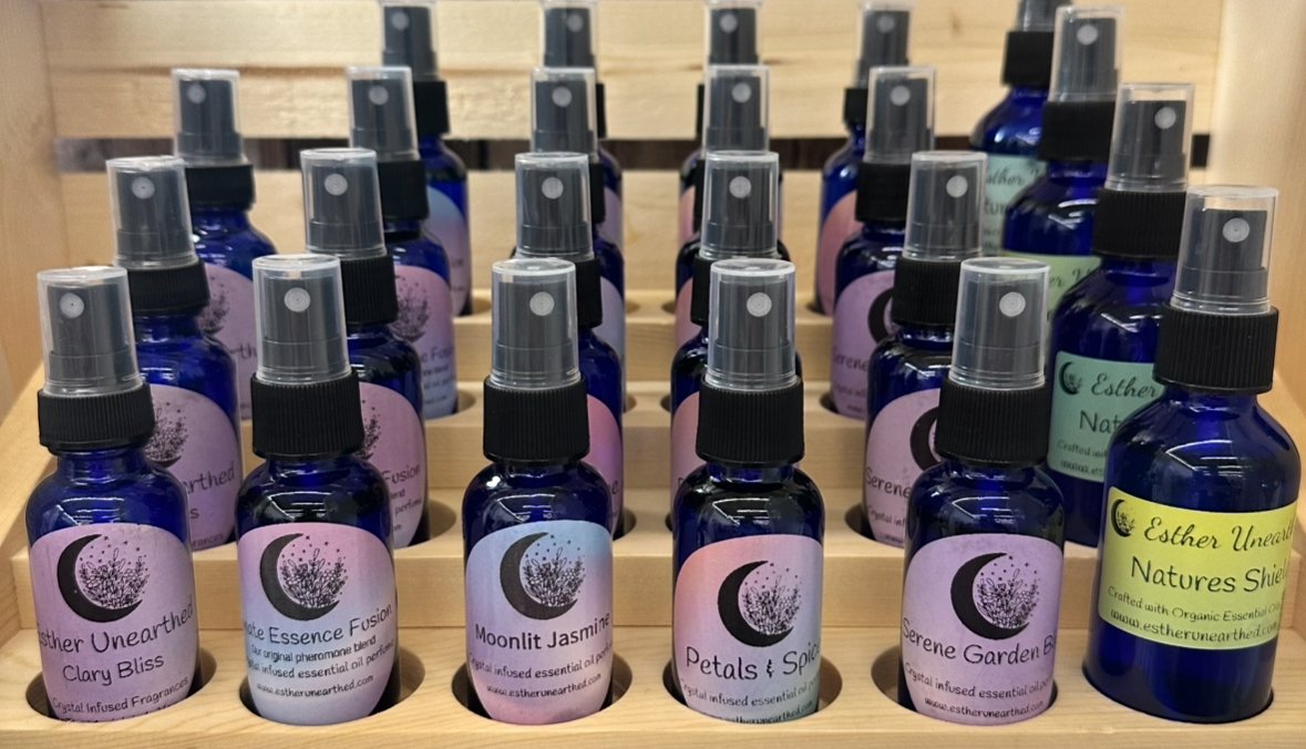 Simply Scented Crystal-Infused Essential Oil Blend Perfume Gift Collection