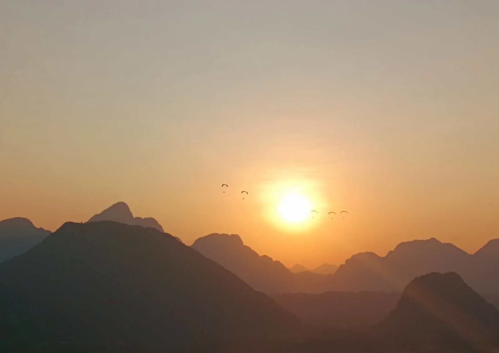 Sunset Paracenders - Karen Lund