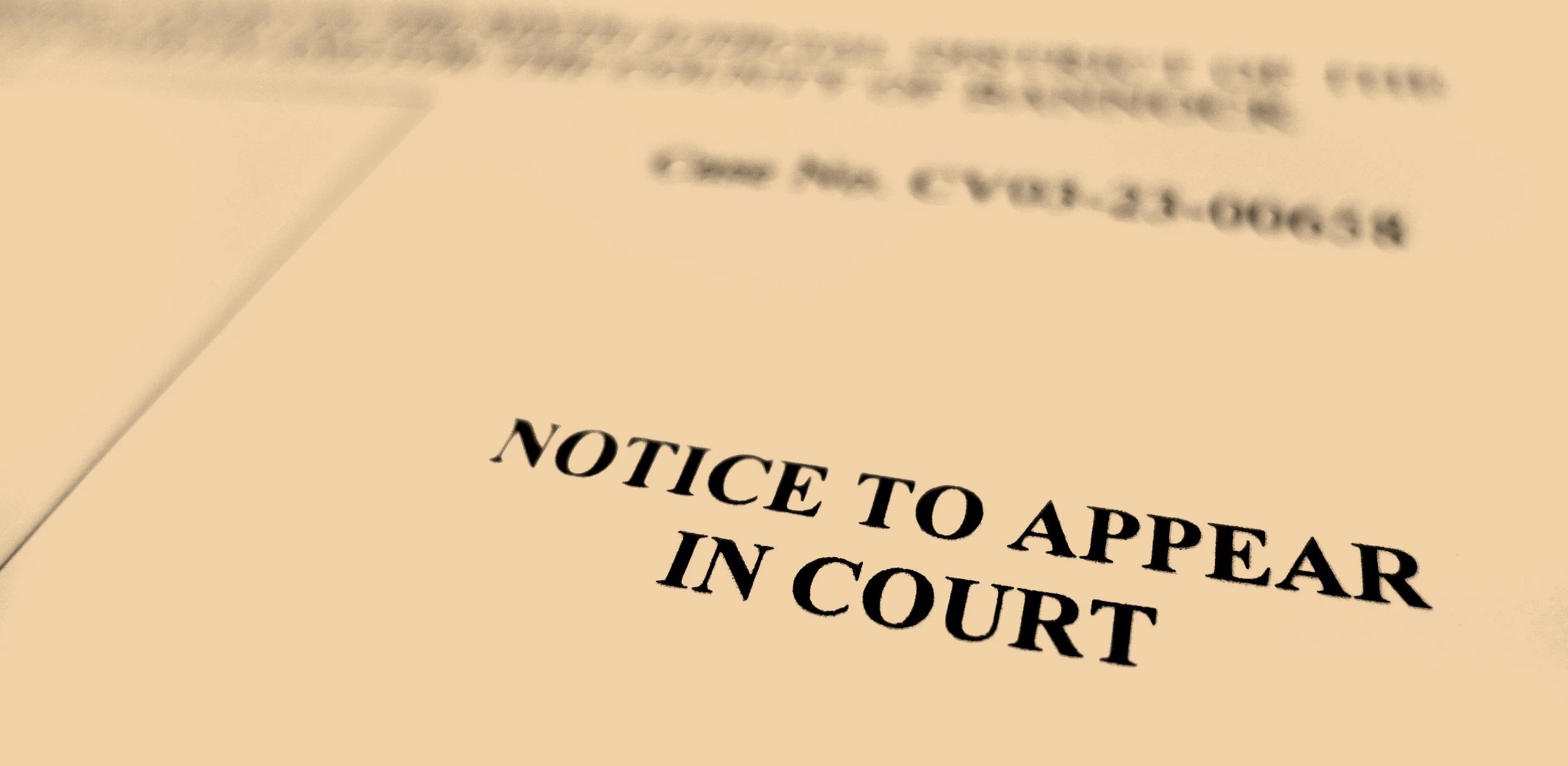Subpoena  or Summons document  used during legal process serving in Florida