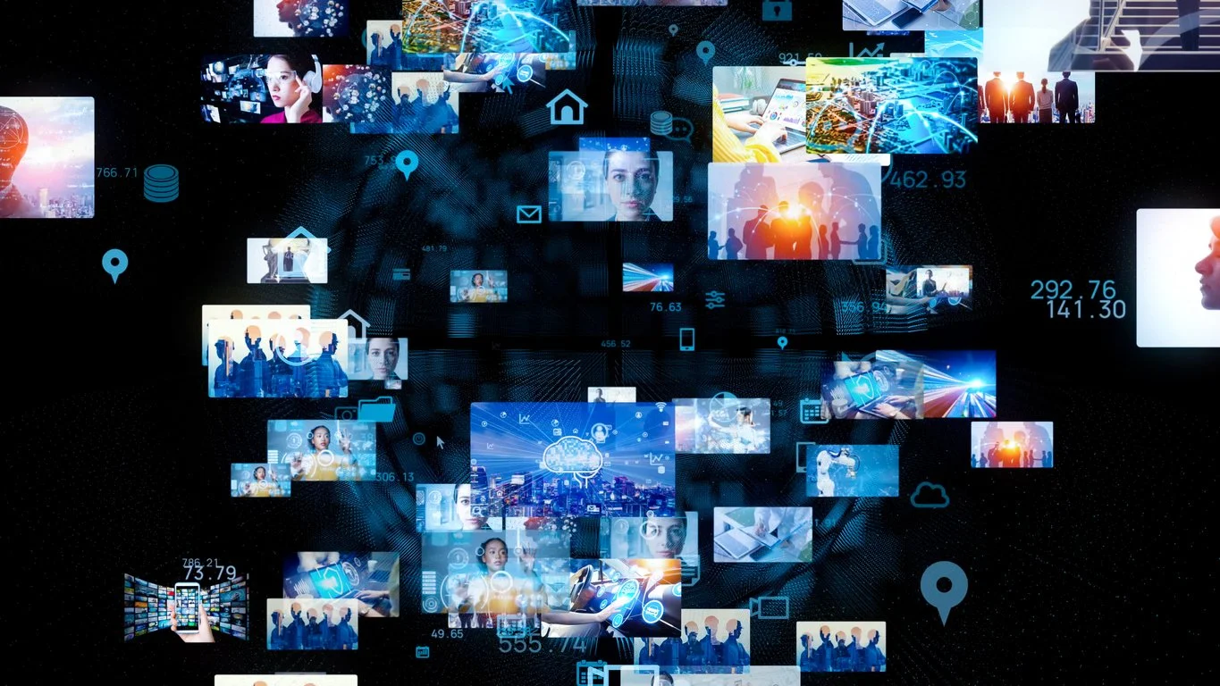 Visual link analysis map showing connections between individuals, addresses, and online identities during a background investigation in Florida