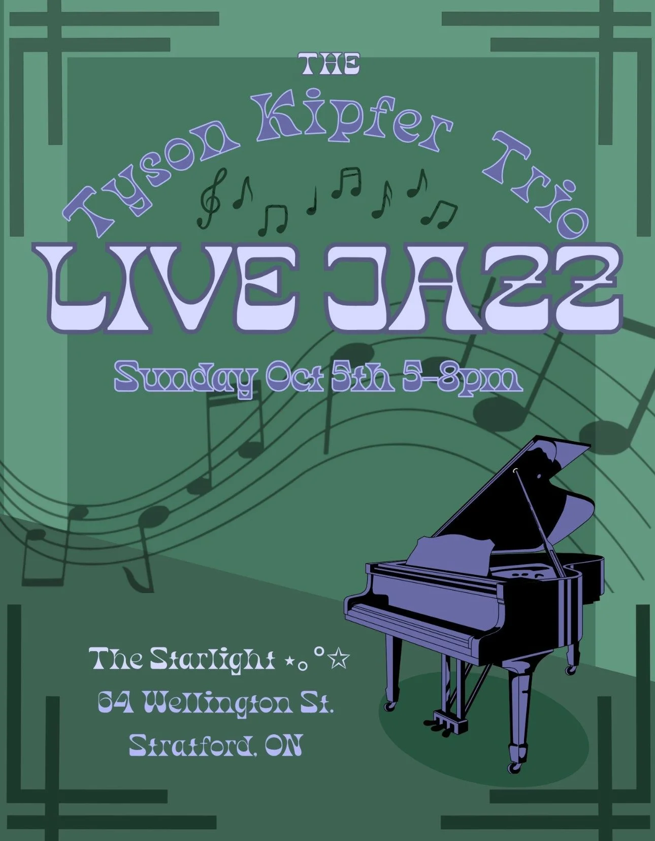Sunday Jazz @ The Starlight ft Tyson Kipfer Trio