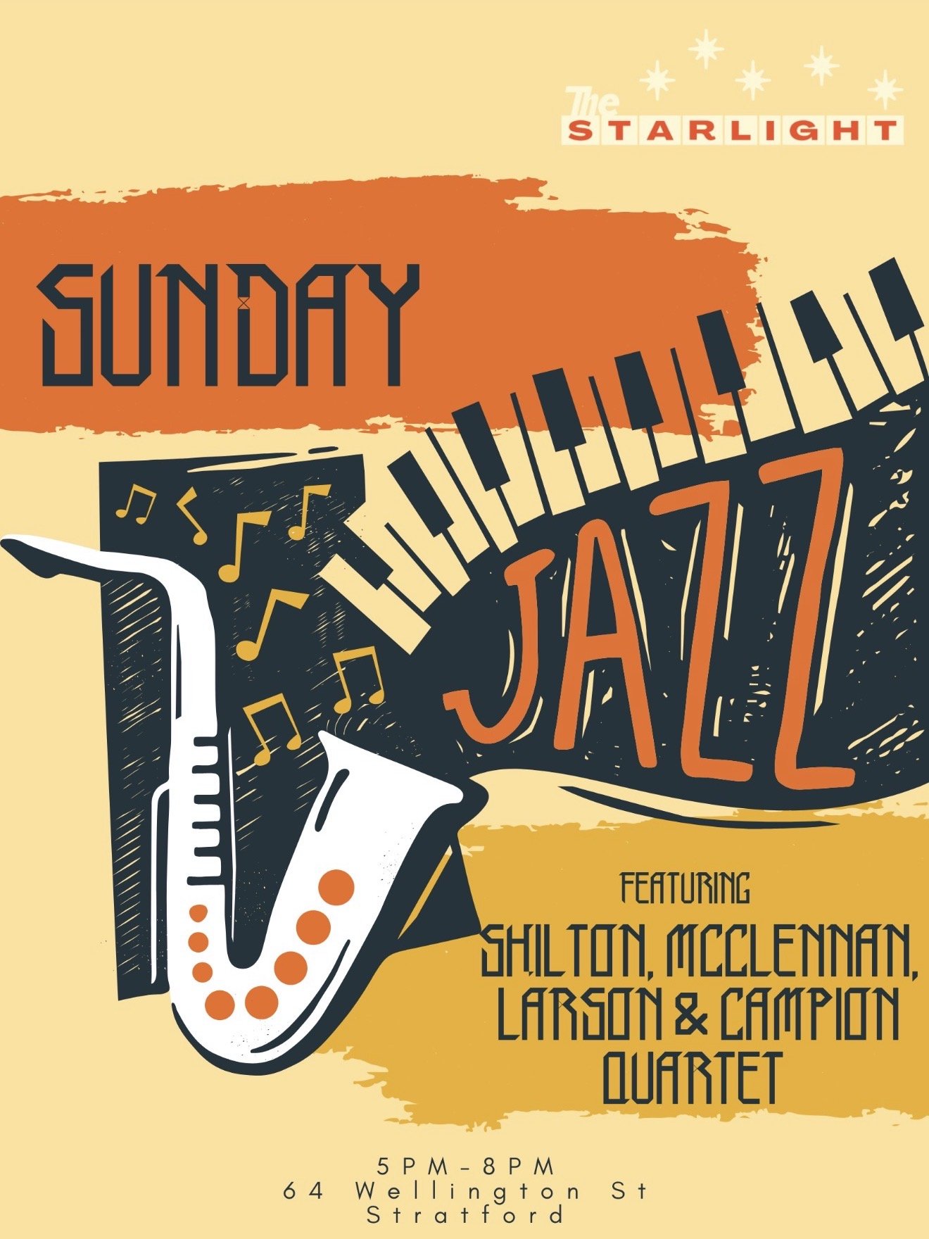 Sunday Jazz @ The Starlight ft Shilton, McClennan, Larson &amp; Campion Quartet