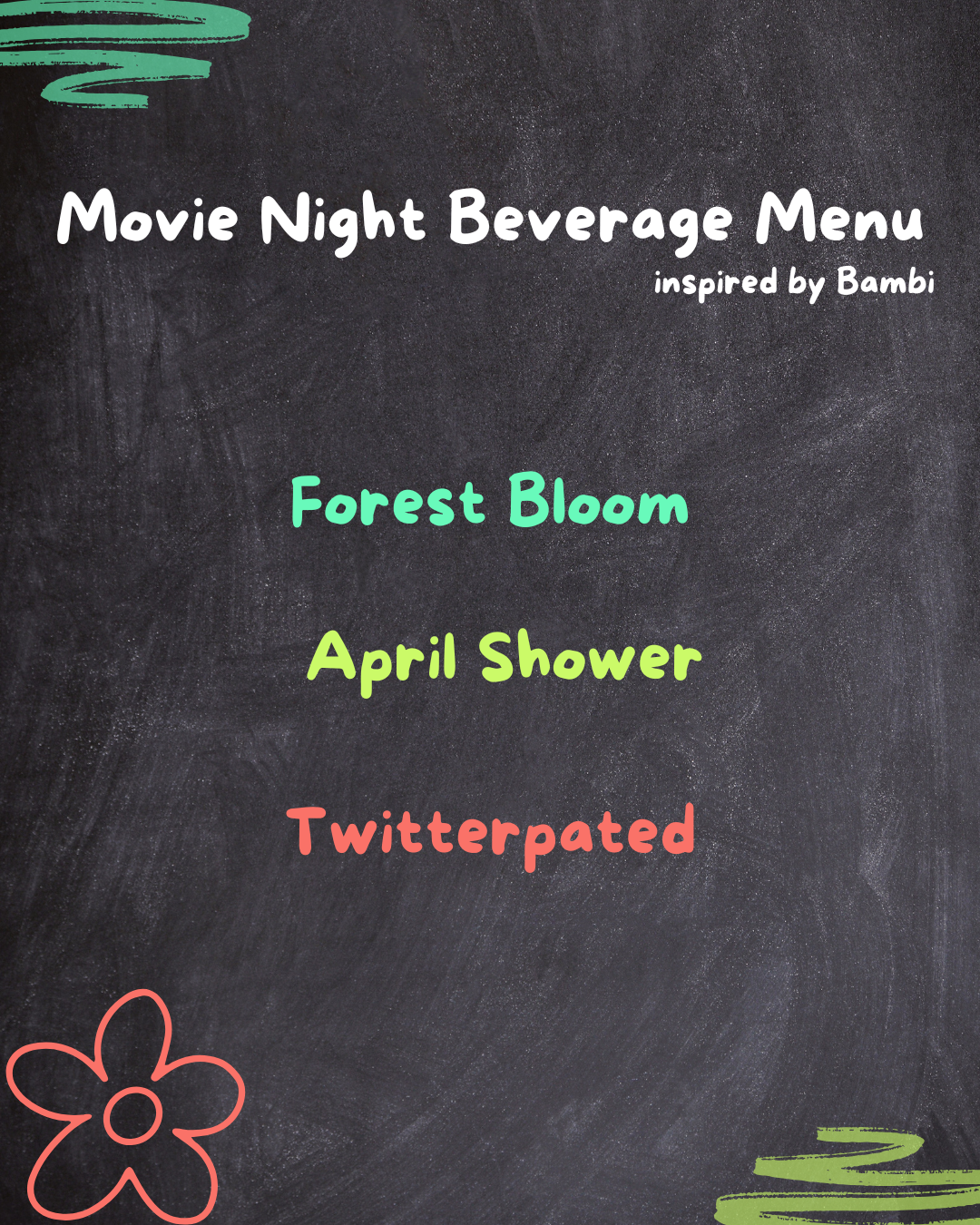 Bambi Movie Night Beverages