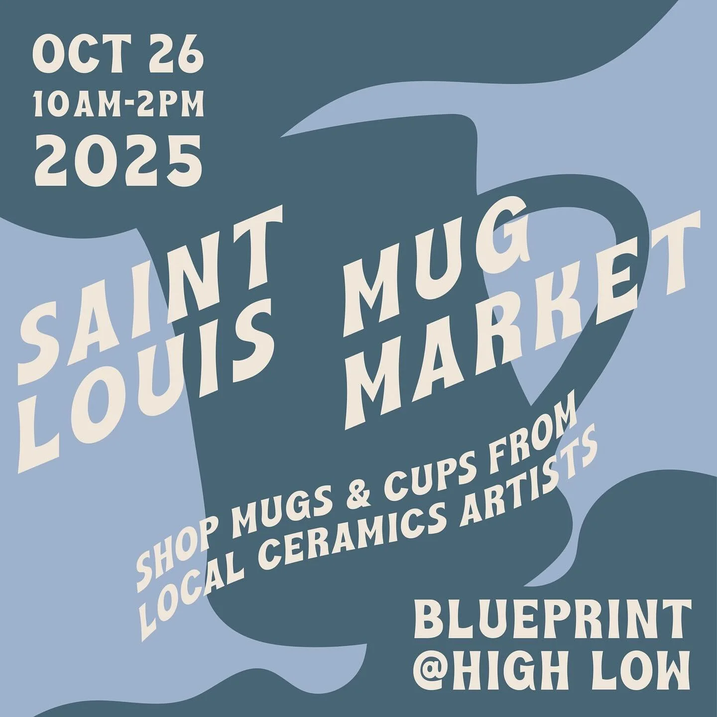 Two weeks out from the 7th Annual Mug Market!!

We will have hundreds of gorgeous mugs for sale from over 30 local ceramic makers. You're likely so find some familiar forms and to discover something new! We plan this event really far in advance, givi