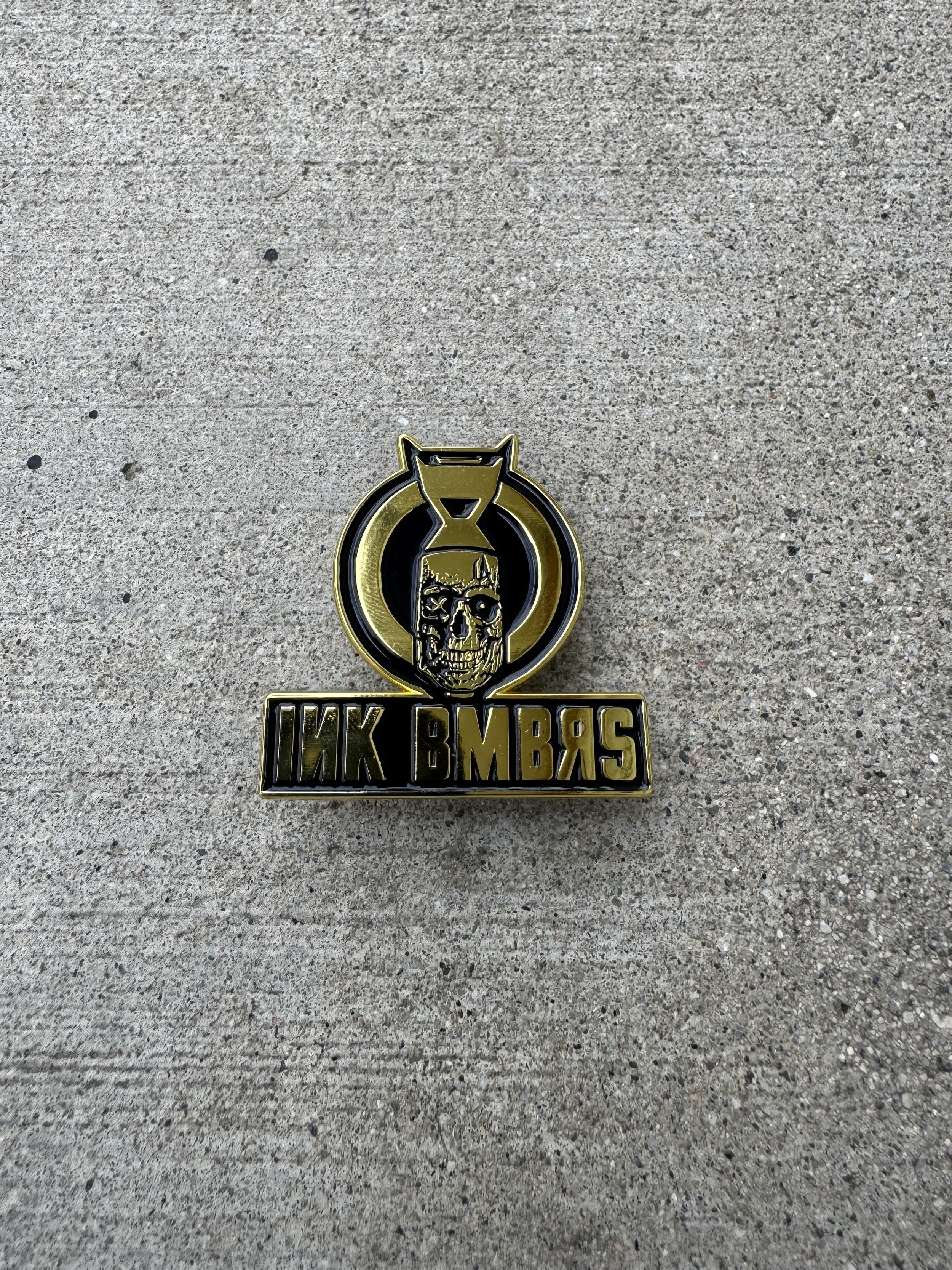 SKULL INK BMBRS GOLD PIN