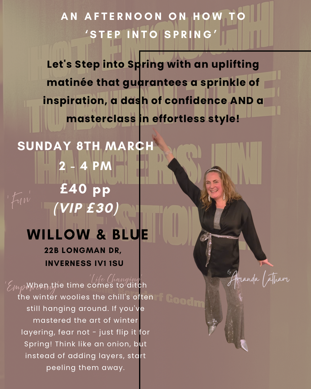 Step into Spring - Style Matinée 8th March