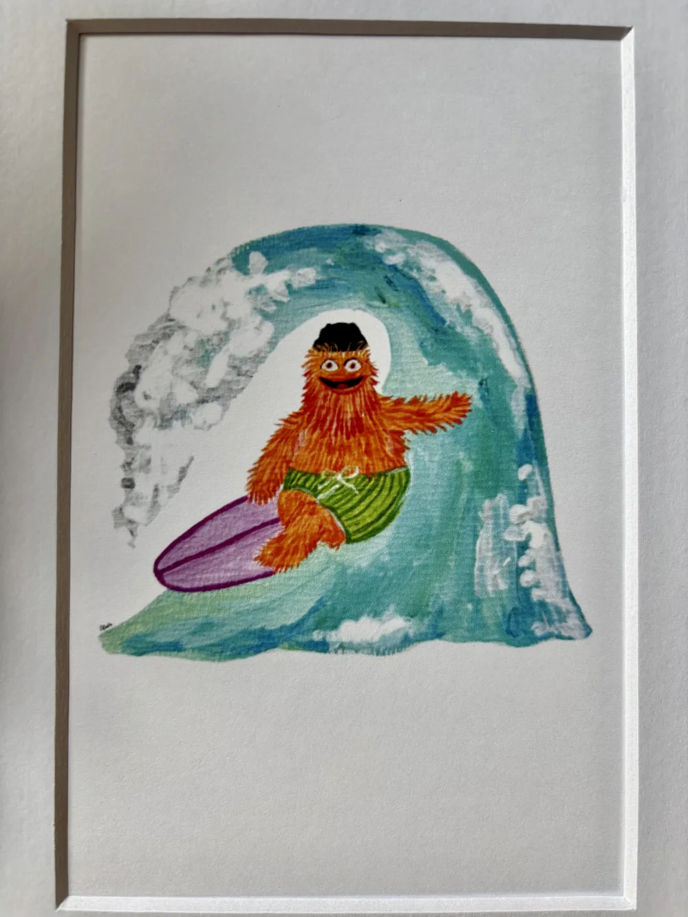 Gritty Surfing 5x7 Print — Candace's Canvasses