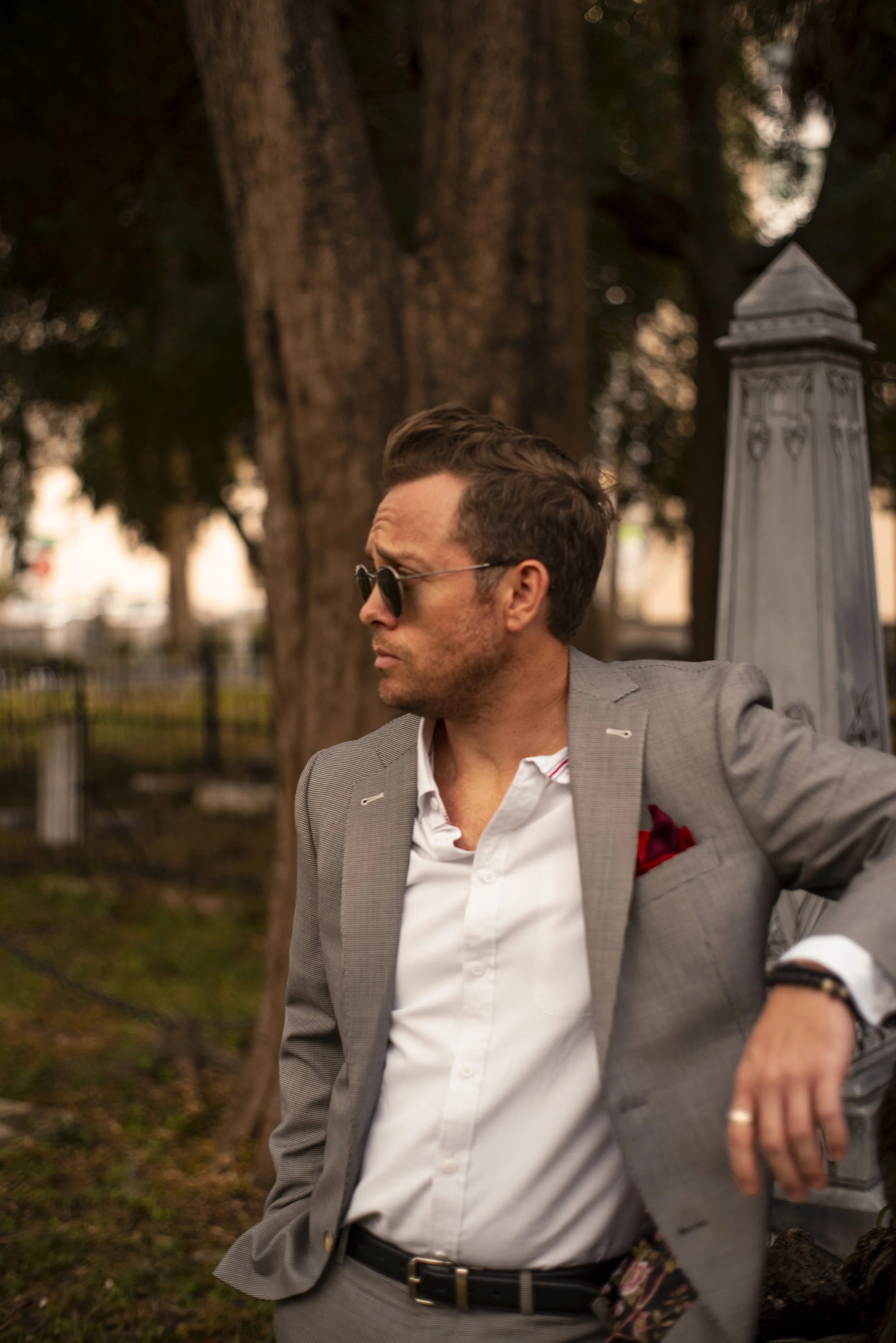 Custom houndstooth suit by 1942 Clothiers, bespoke Tampa, Ybor, Florida clothing.