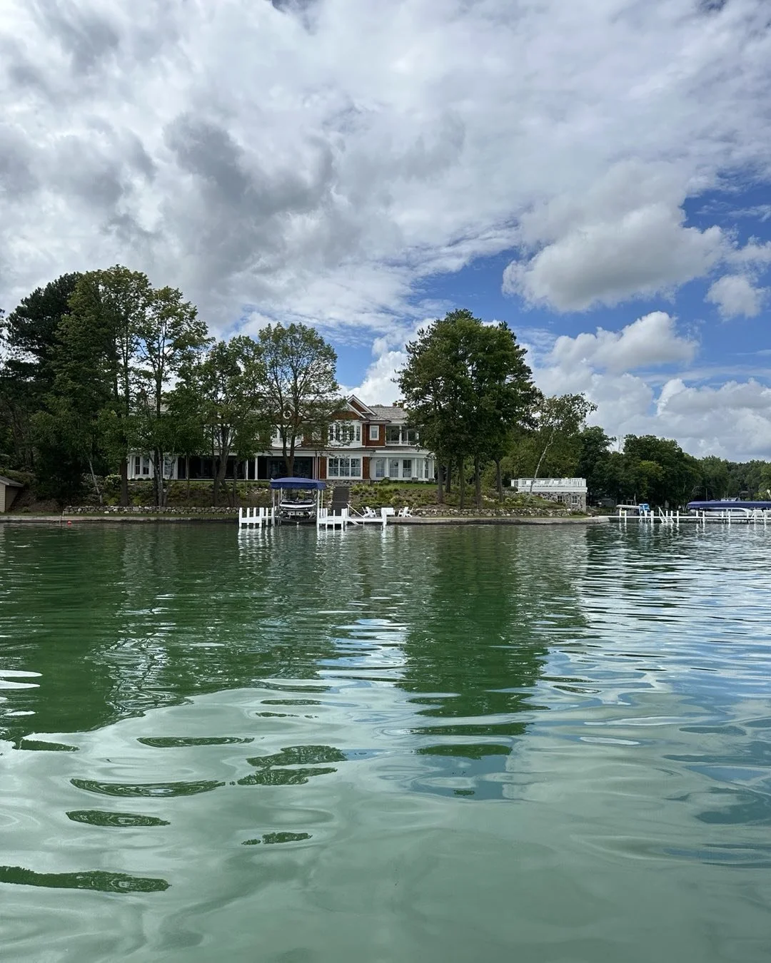 How would you like to live on the point? #lakelife #lakecountry #lakecottage #cedarlake #wisconsin #realestate