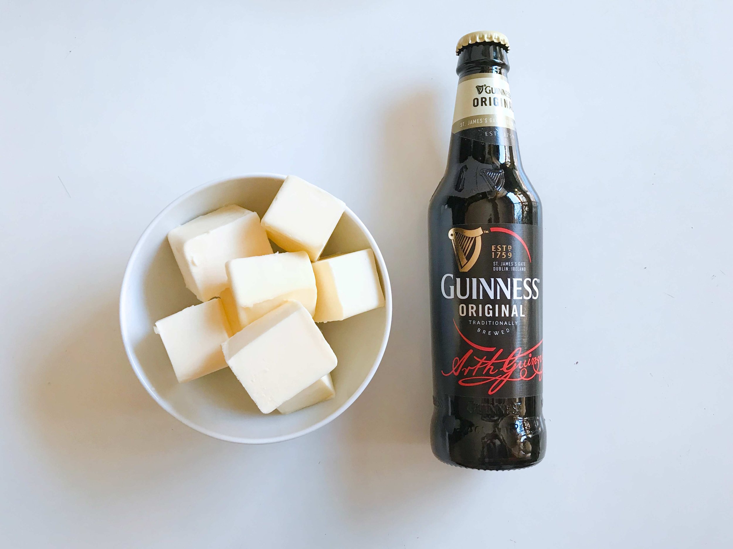 Ingredientes tarta Guinness