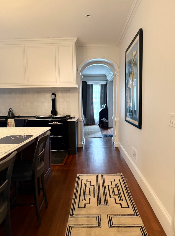 New entry from living room, where it used to be a china cabinet on the other side. 