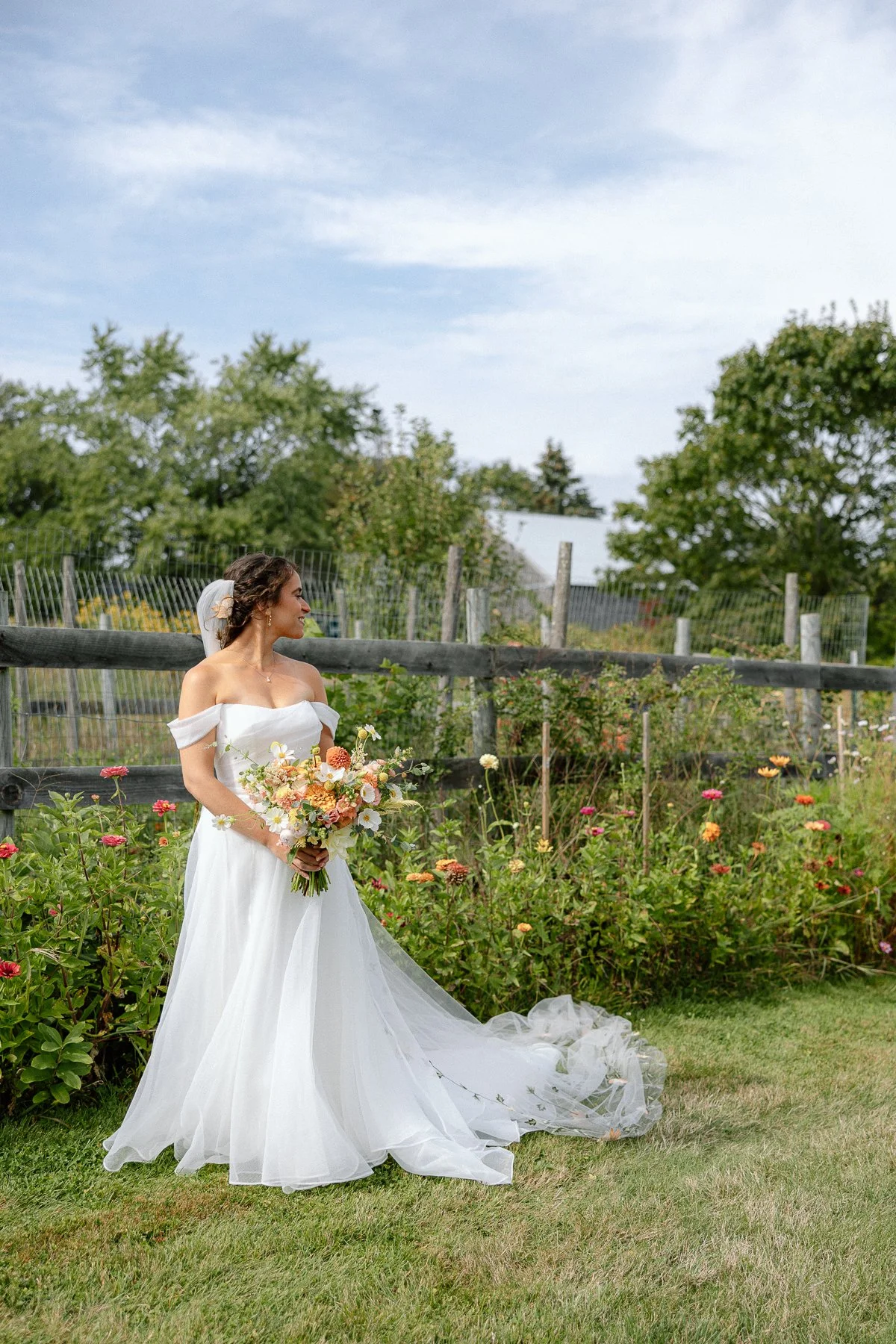 Tops'l Farm wedding garden