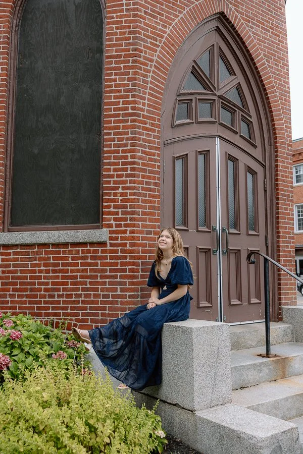Maine Senior Cathedral Portrait