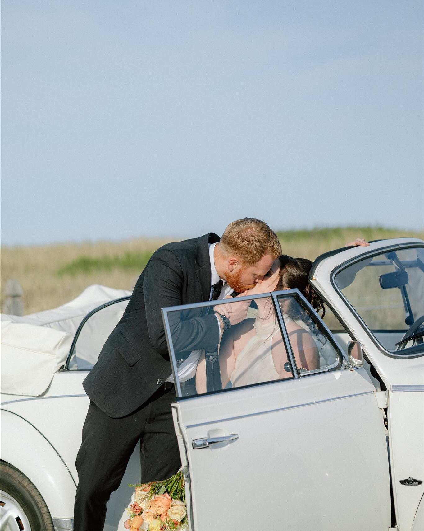 You got to love a getaway car moment! 😍📷 

Venue: @oceanhouseoob 
Host &amp; Design: @twoadventuroussouls
Picnic Set: @adventurepicnics
Florist: @geraniumsred 
Hair &amp; Make Up: @flawlesspros 
Cake: @hanamicakedesign
Gowns: @WeddingAngelsBridal
O