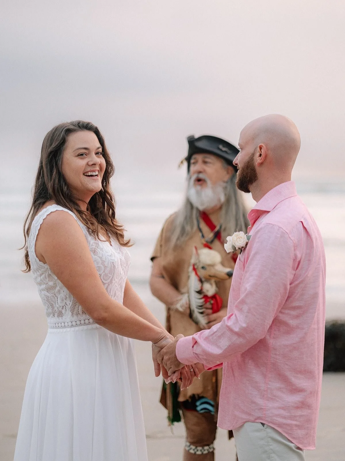 S &amp; A&rsquo;s sunrise elopement on the Marginal Way was absolutely stunning! Watching them celebrate their love surrounded by close family and friends as the sun painted the sky was unforgettable. Their thoughtful planning and perfect timing crea