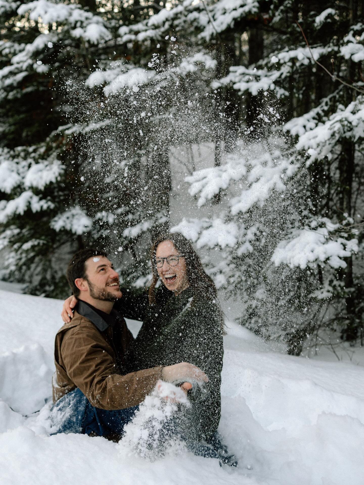 unbothered. in love. covered in snow. ❄️🫶🏼📷