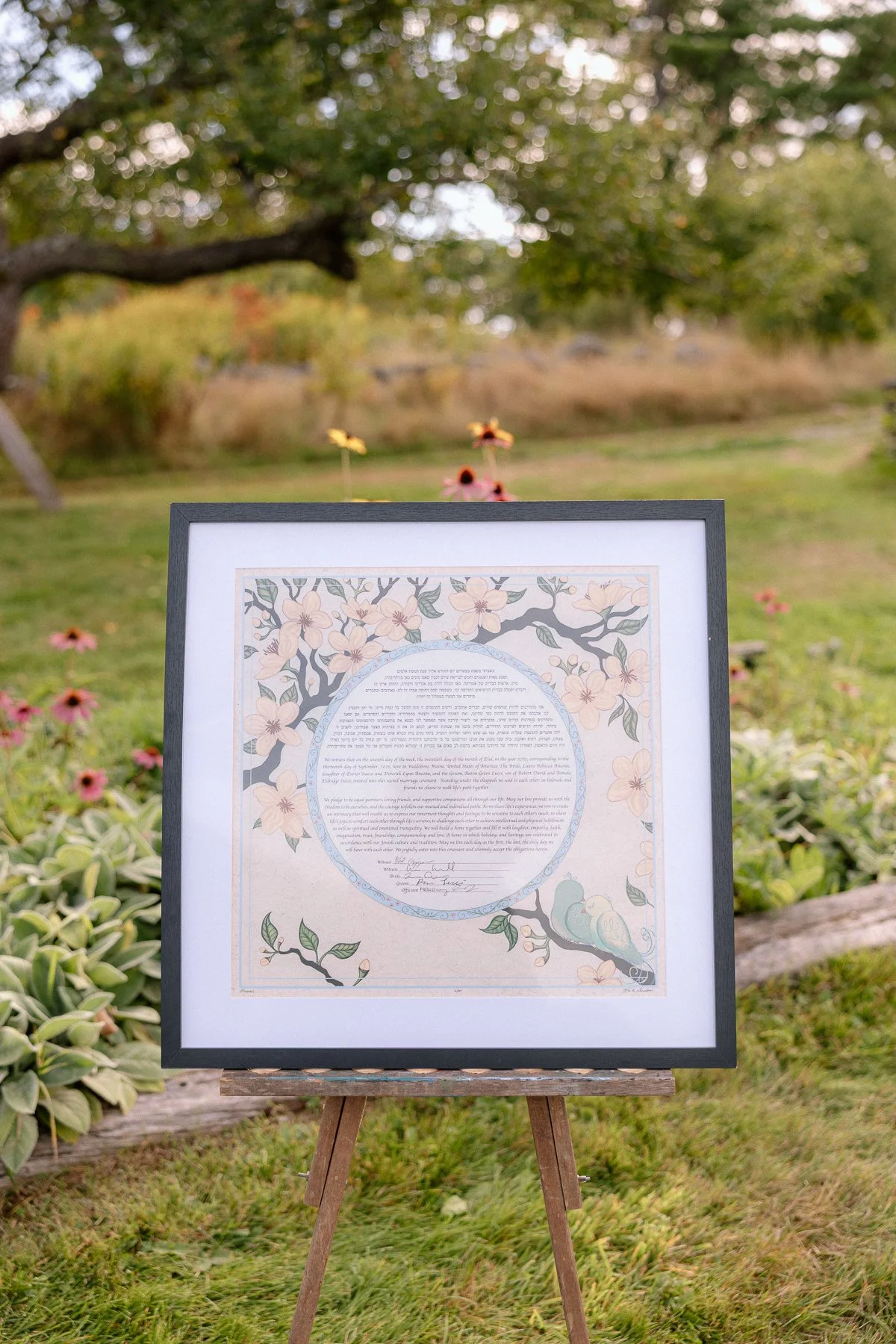 Tops'l Farm wedding ceremony