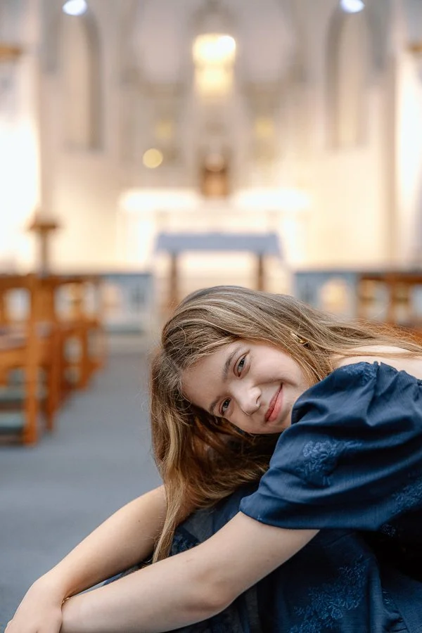 Maine Senior Cathedral Portrait