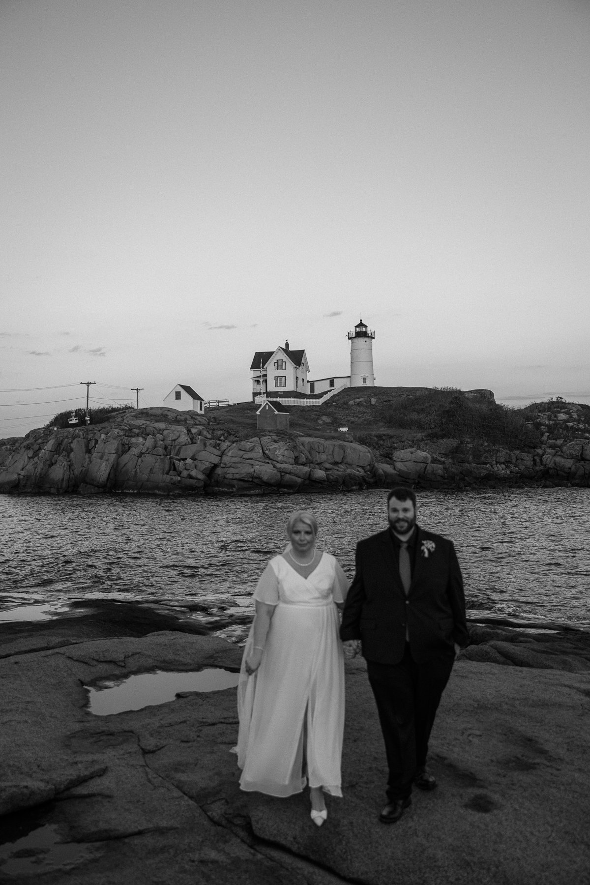 Vintage Nubble Lighthouse Wedding