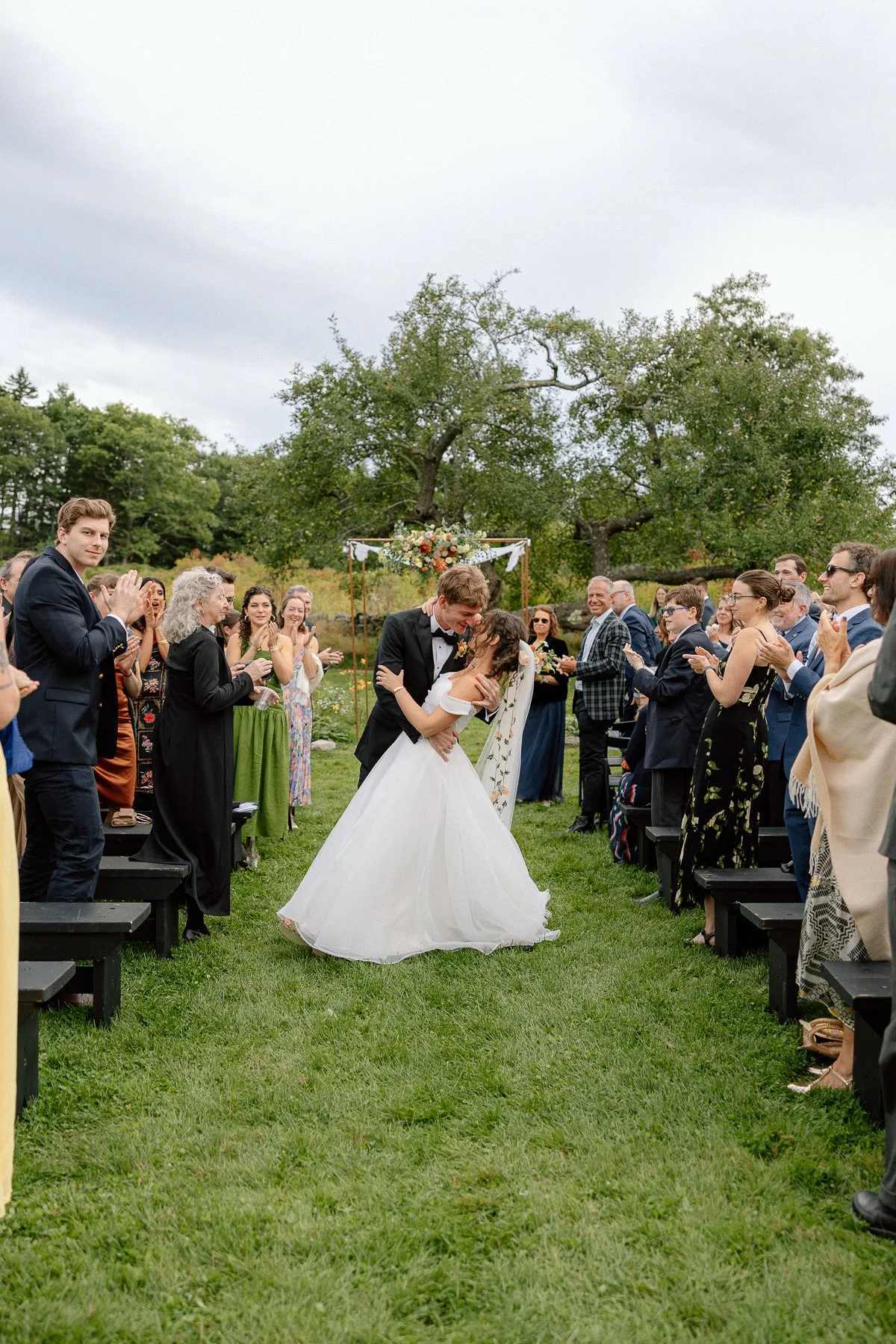 Tops'l Farm wedding ceremony