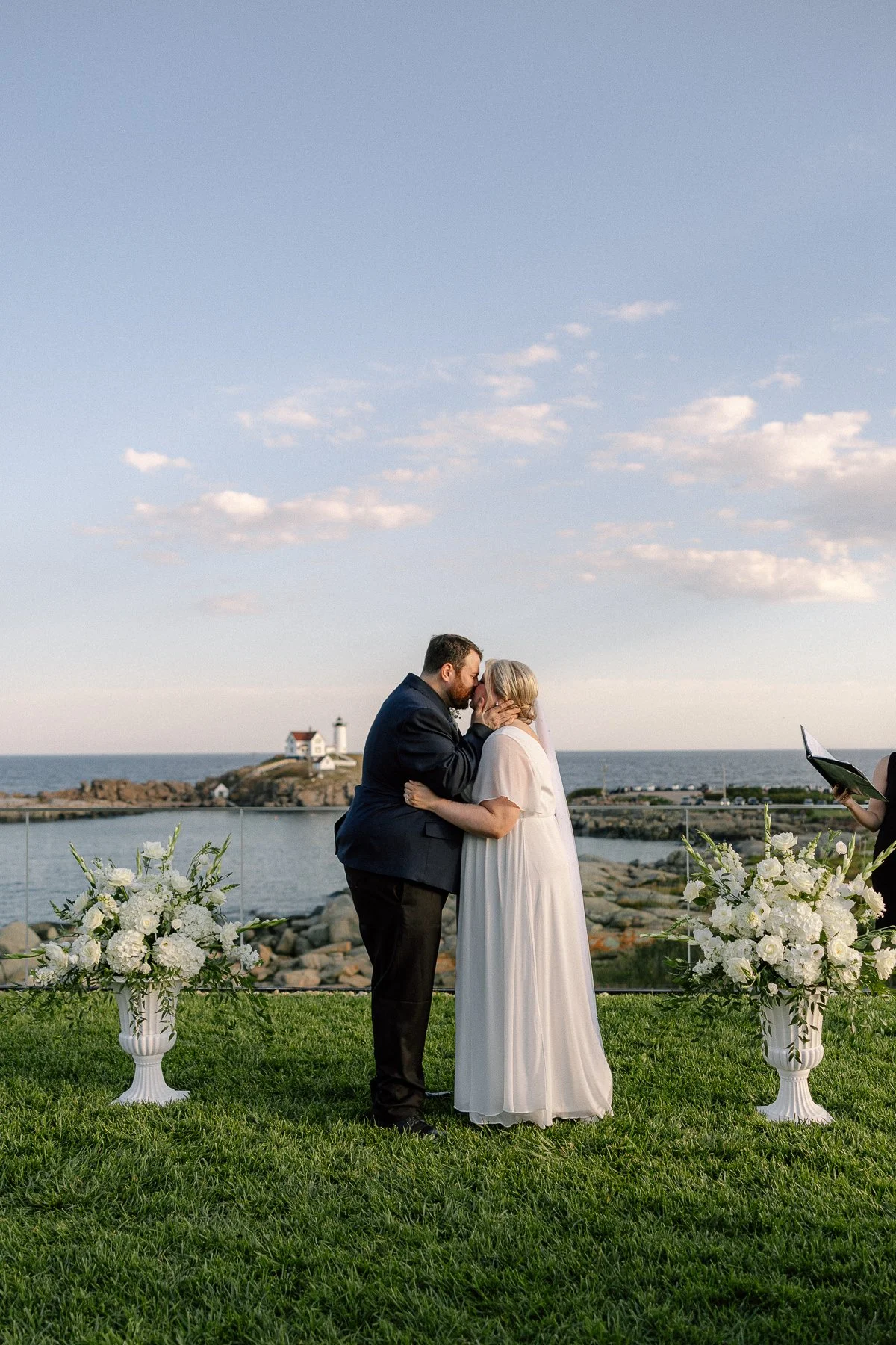 Elopement Wedding Ceremony at The Viewpoint Hotel in York Maine