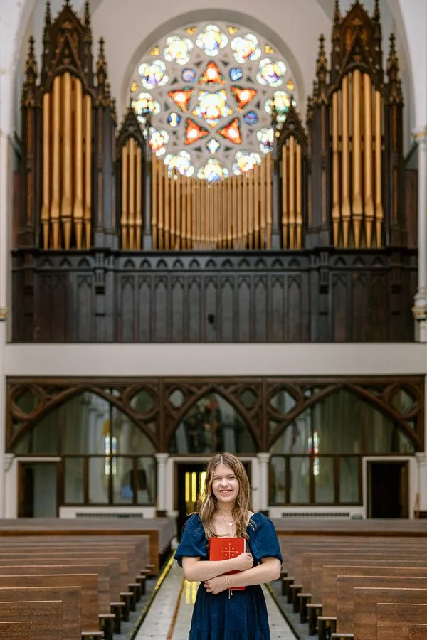 Maine Senior Cathedral Portrait
