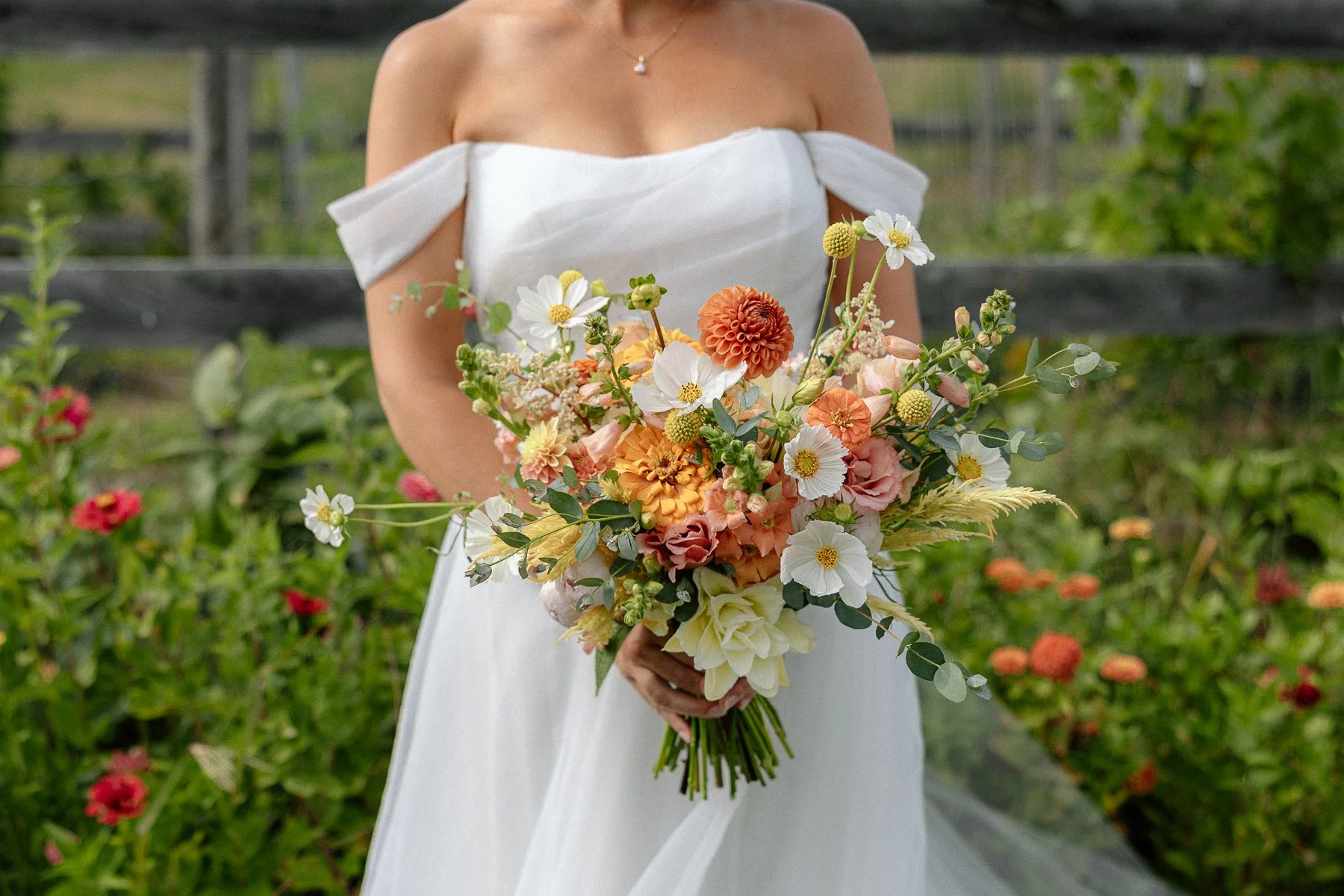 Midcoast Maine Wedding Flowers Bridal Portrait