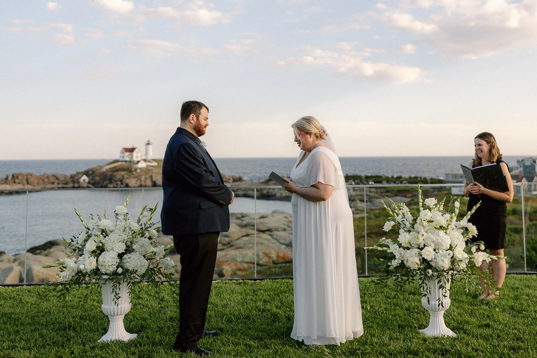 Elopement wedding ceremony York Maine