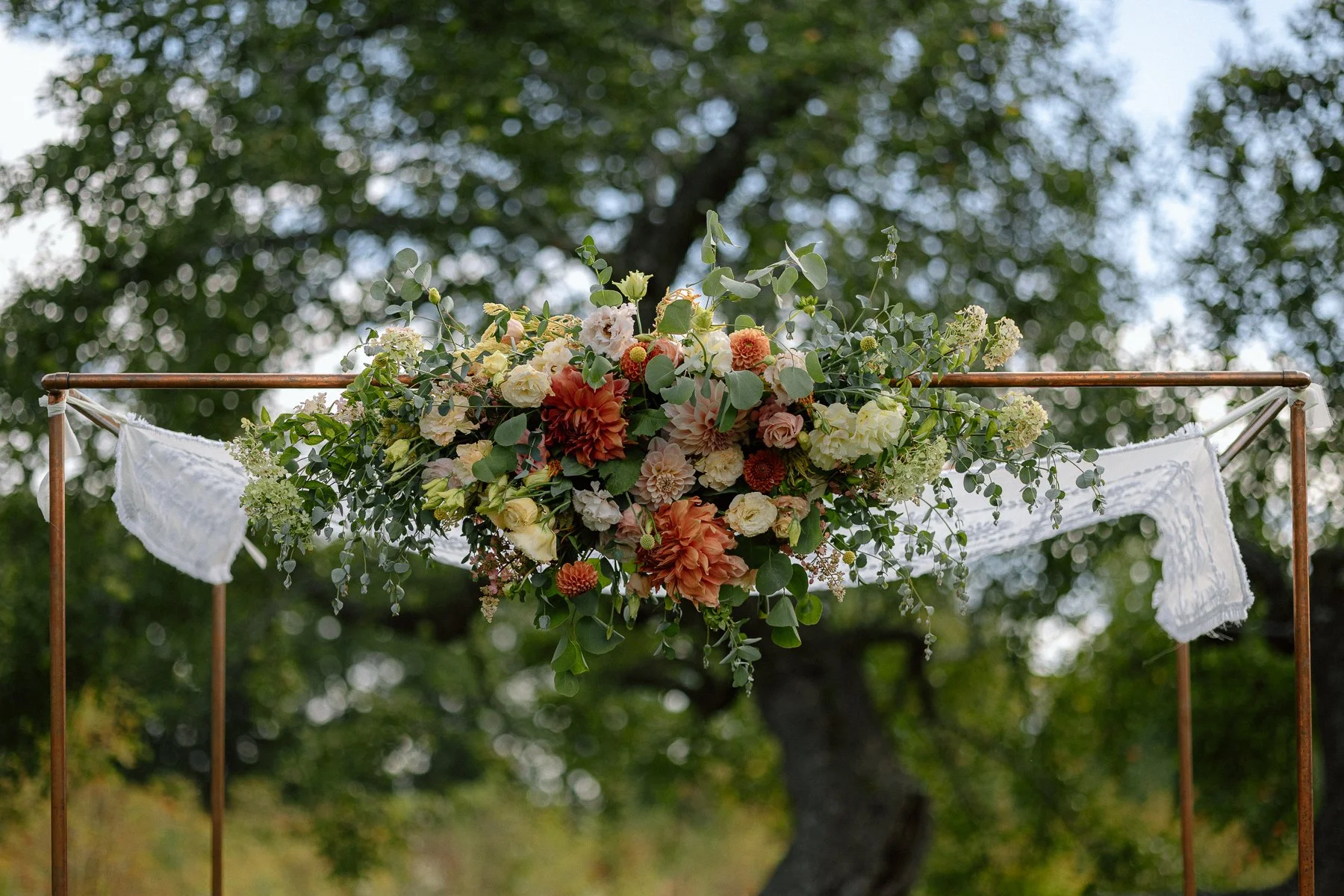 Tops'l Farm wedding ceremony