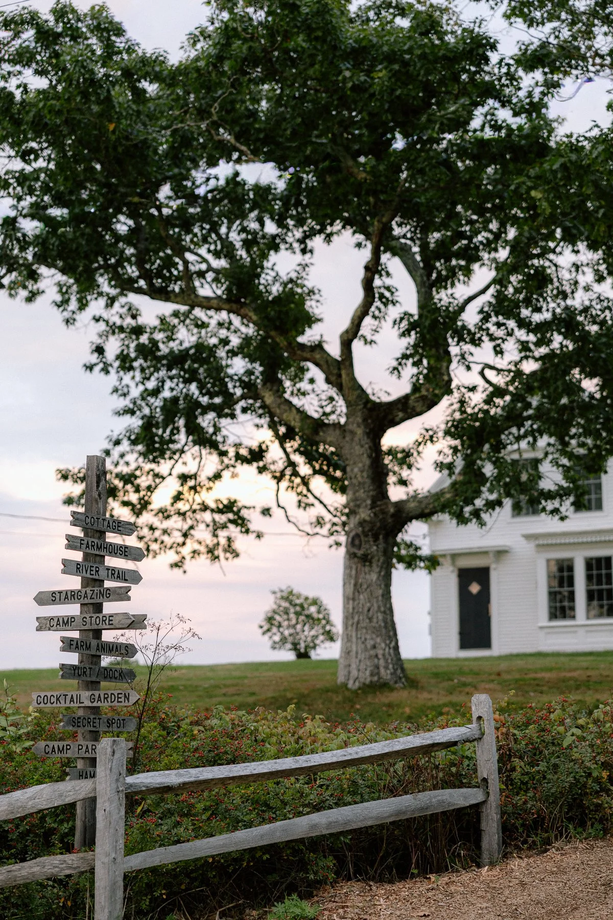 Tops'l Farm wedding sign