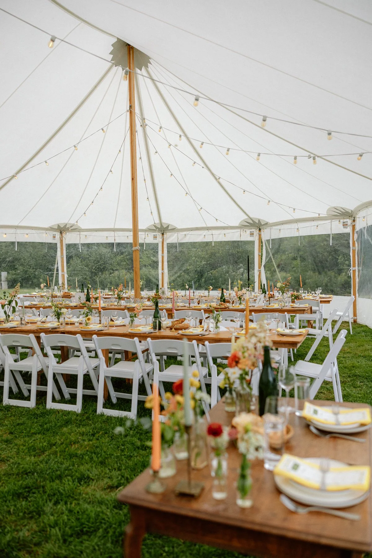 Tops'l Farm wedding reception