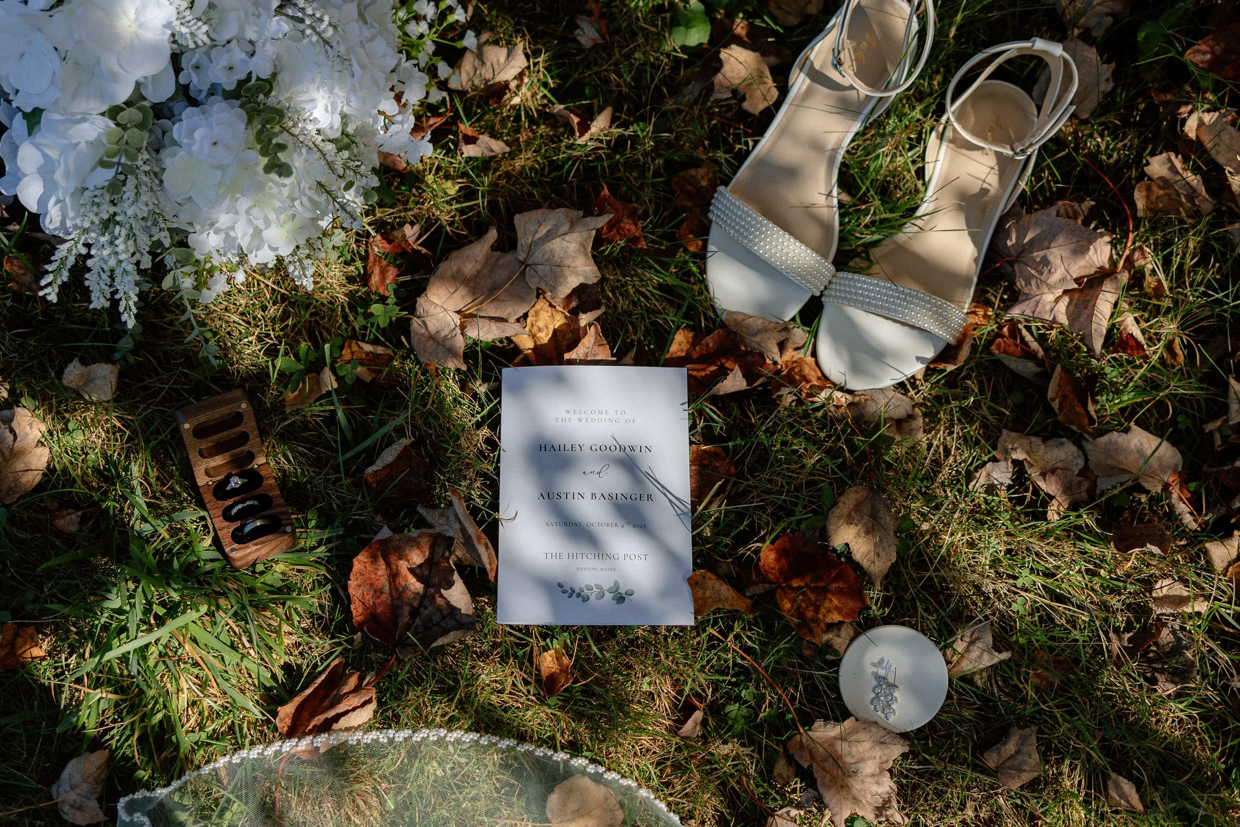 Hitching Post of Maine Wedding Flat-Lay