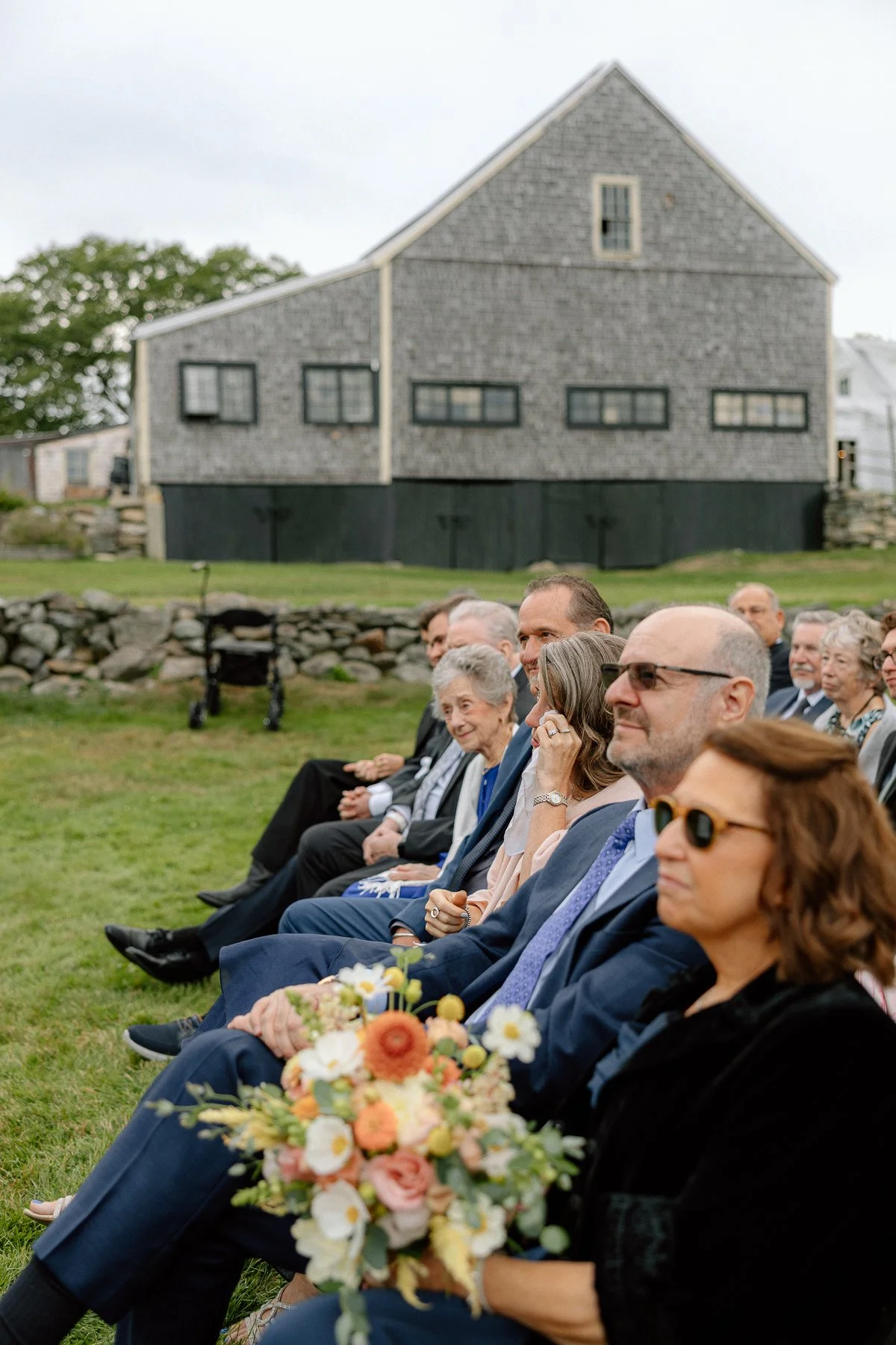 Tops'l Farm wedding ceremony