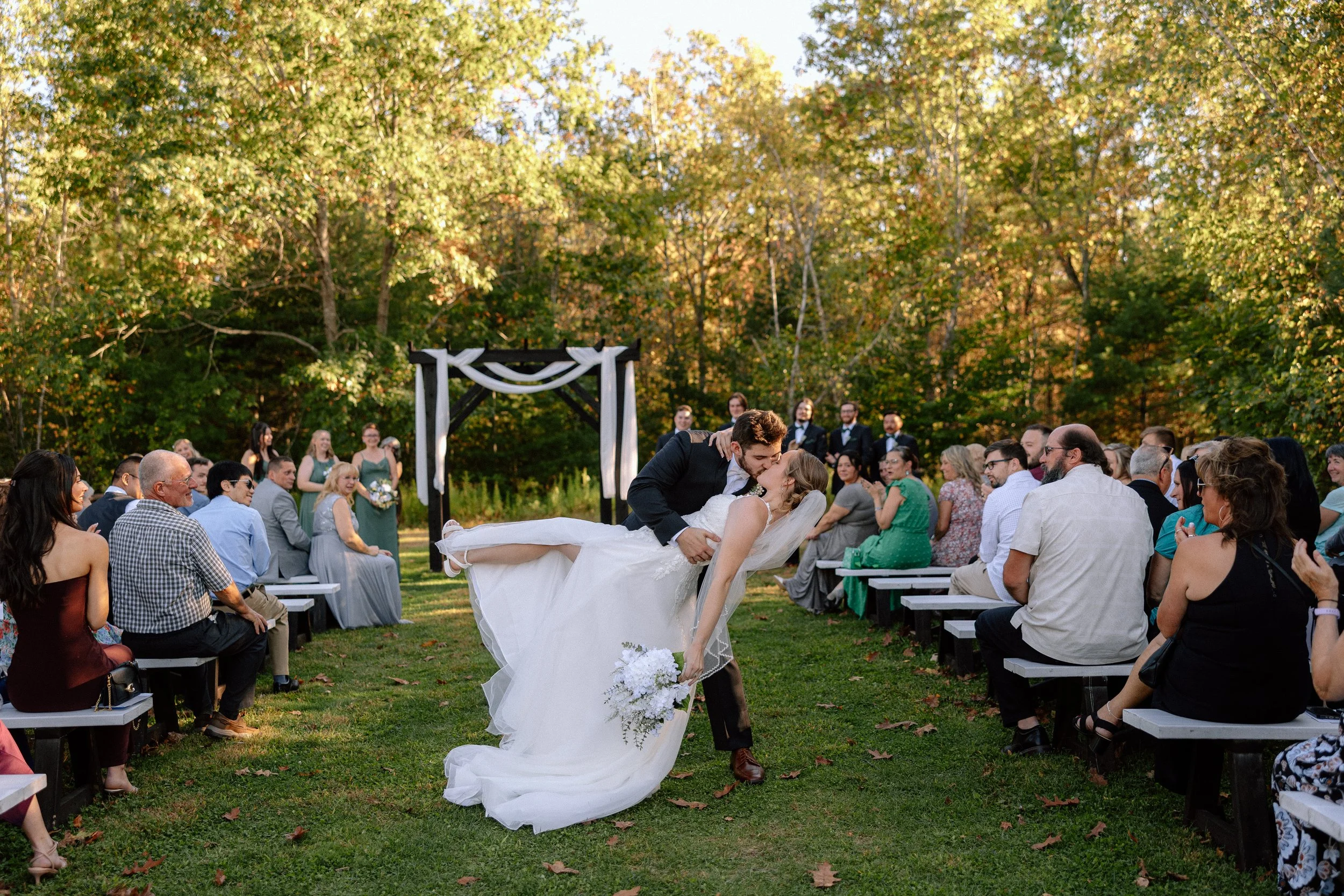 Hitching Post of Maine Fall Wedding Ceremony