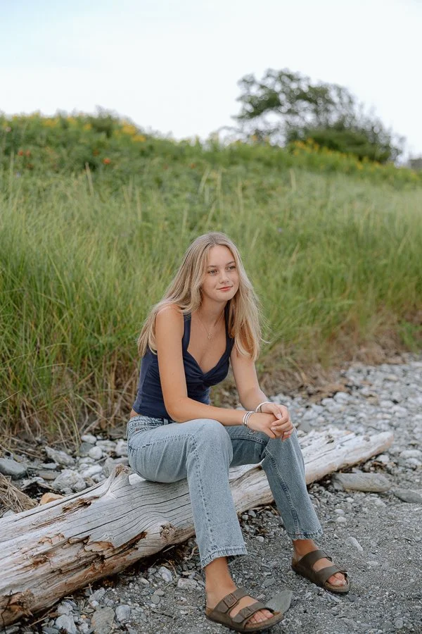 Maine Senior Beach Portrait