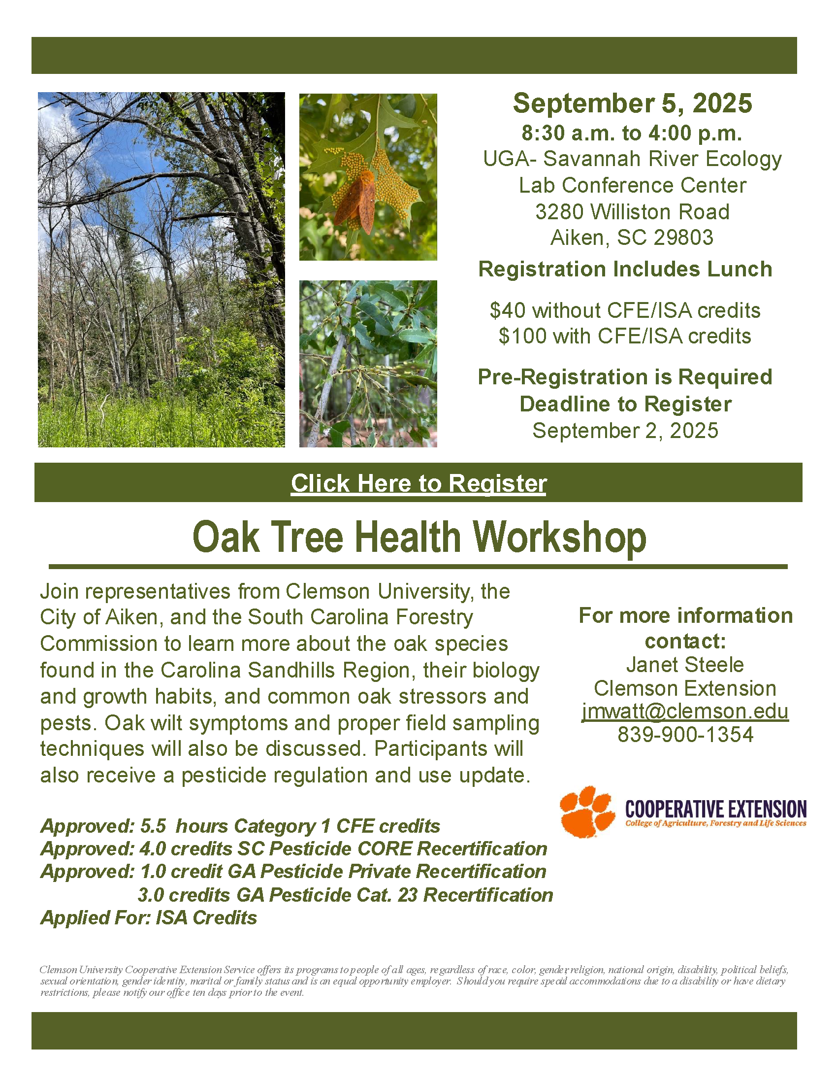 Oak Tree Health Workshop