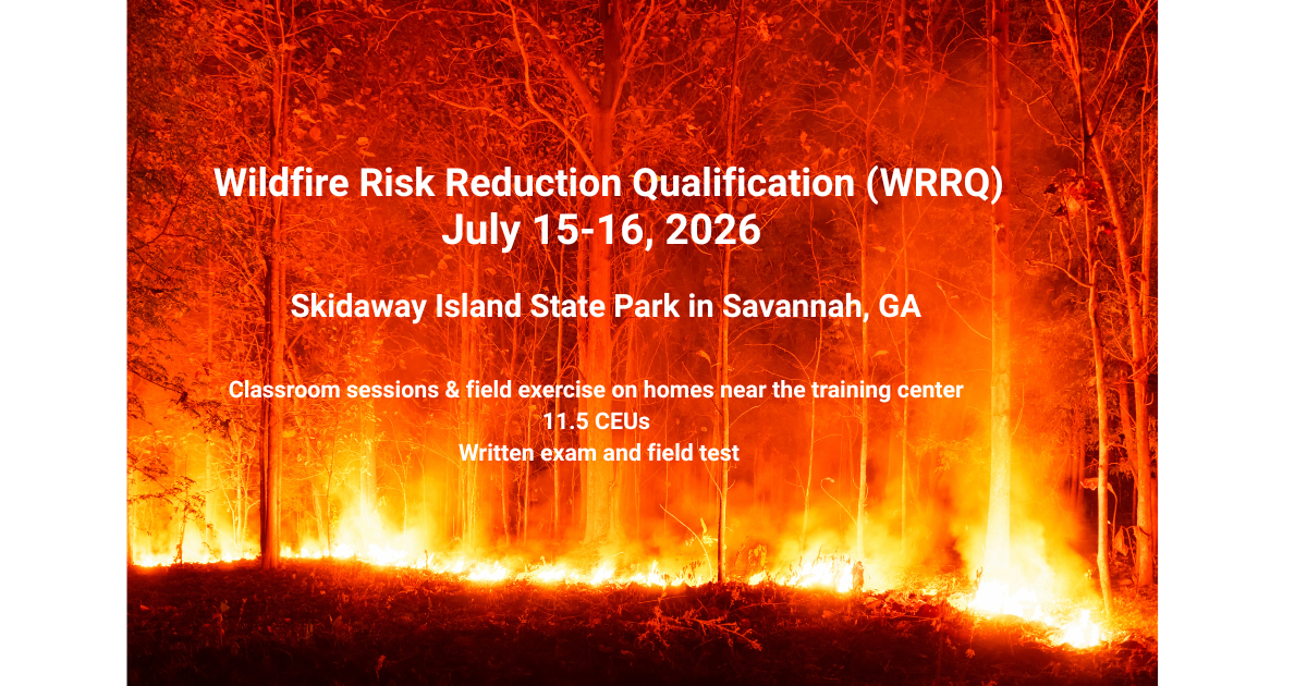 Wildfire Risk Reduction Qualification (WRRQ)