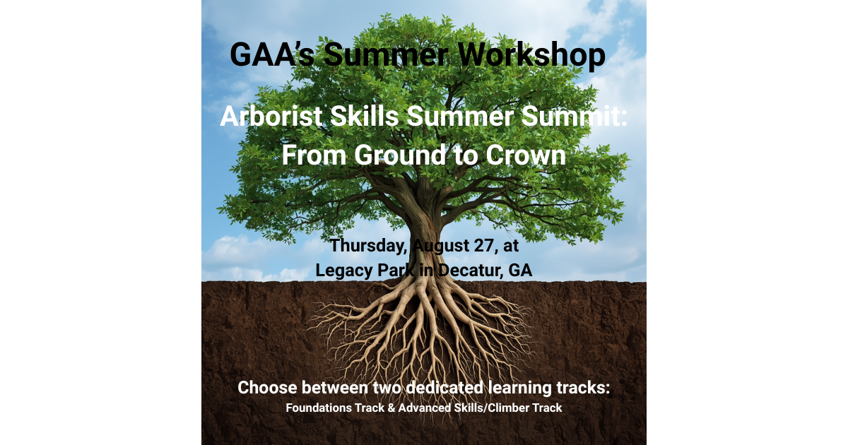 Arborist Skills Summer Summit: From Ground to Crown 