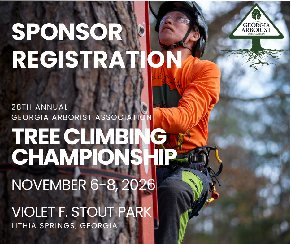 28th Annual Georgia Tree Climbing Championship (SPONSOR REGISTRATION)  