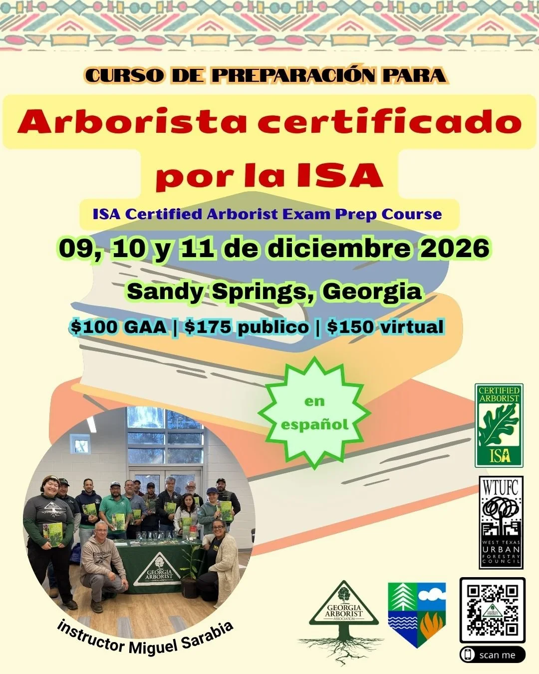 curso de preparacion ISA Certified Arborist; [Spanish] ISA Certified Arborist study course  
