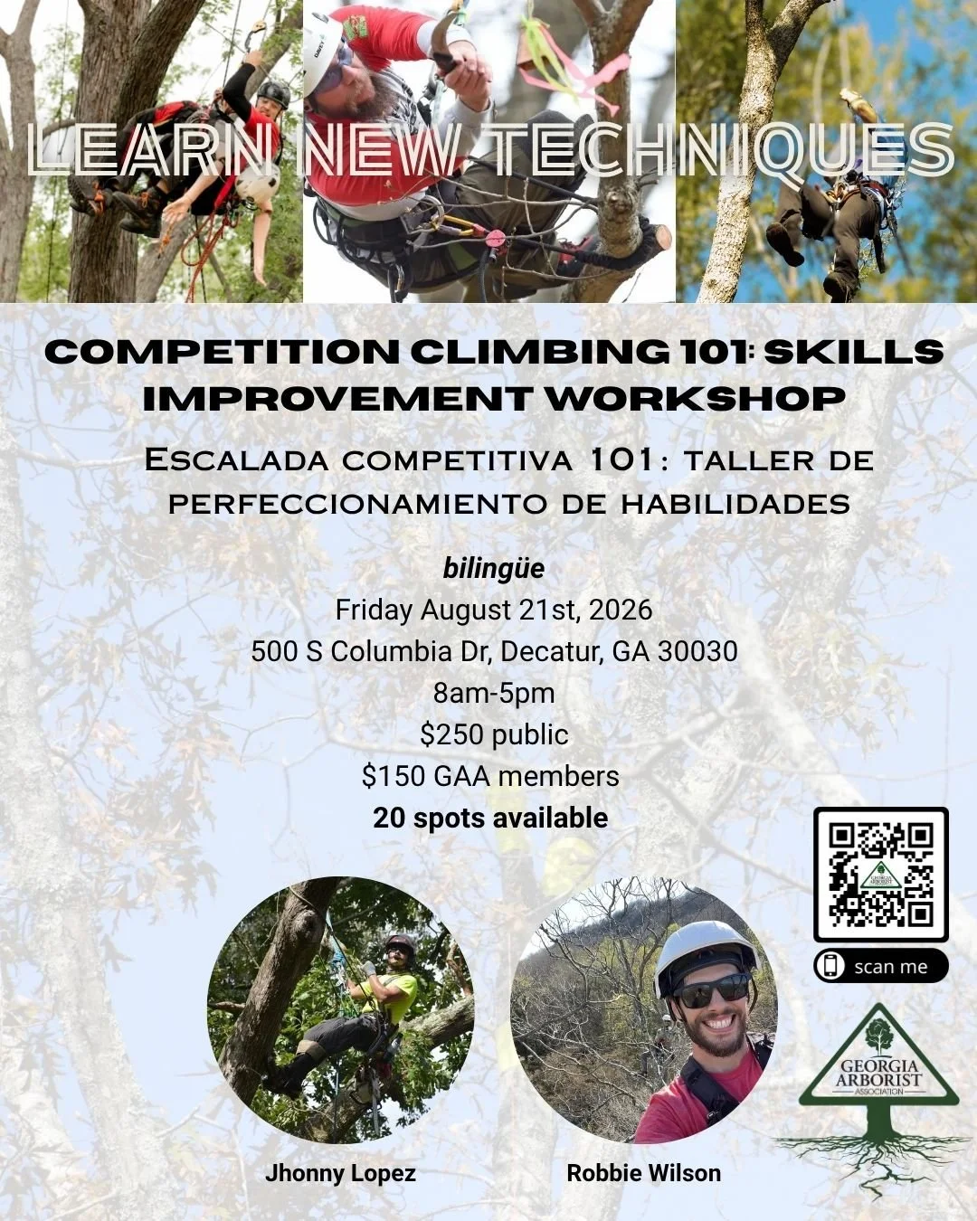 [Bilingual] Introduction to Competition Climbing: Skills Improvement Workshop/ Introducción a la escalada de competición: taller de mejora de habilidades&nbsp;