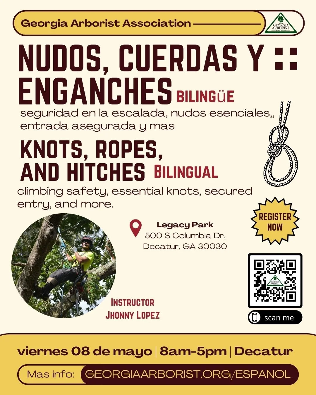 Ropes Course: knots, ropes, rigging, and safety — Georgia Arborist ...