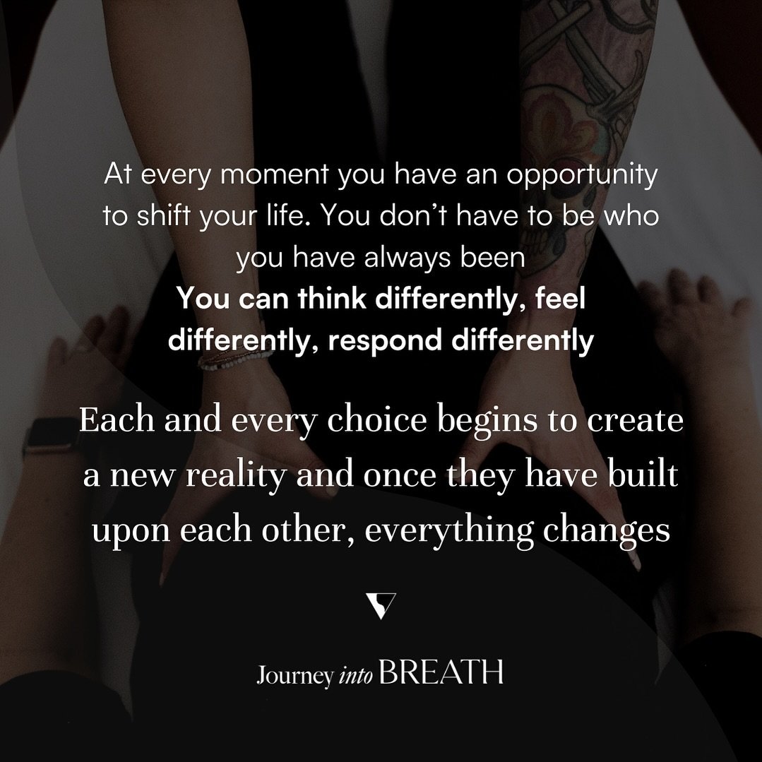 Every moment, a chance to rewrite your story. Choose differently, watch your world transform ✨ 

#ShiftYourLife #PowerOfChoice
#krystalcharlotte #journeyintobreath #breathworkvancouver #breathwork #innerwork #vulnerability #freedom #openness #connect