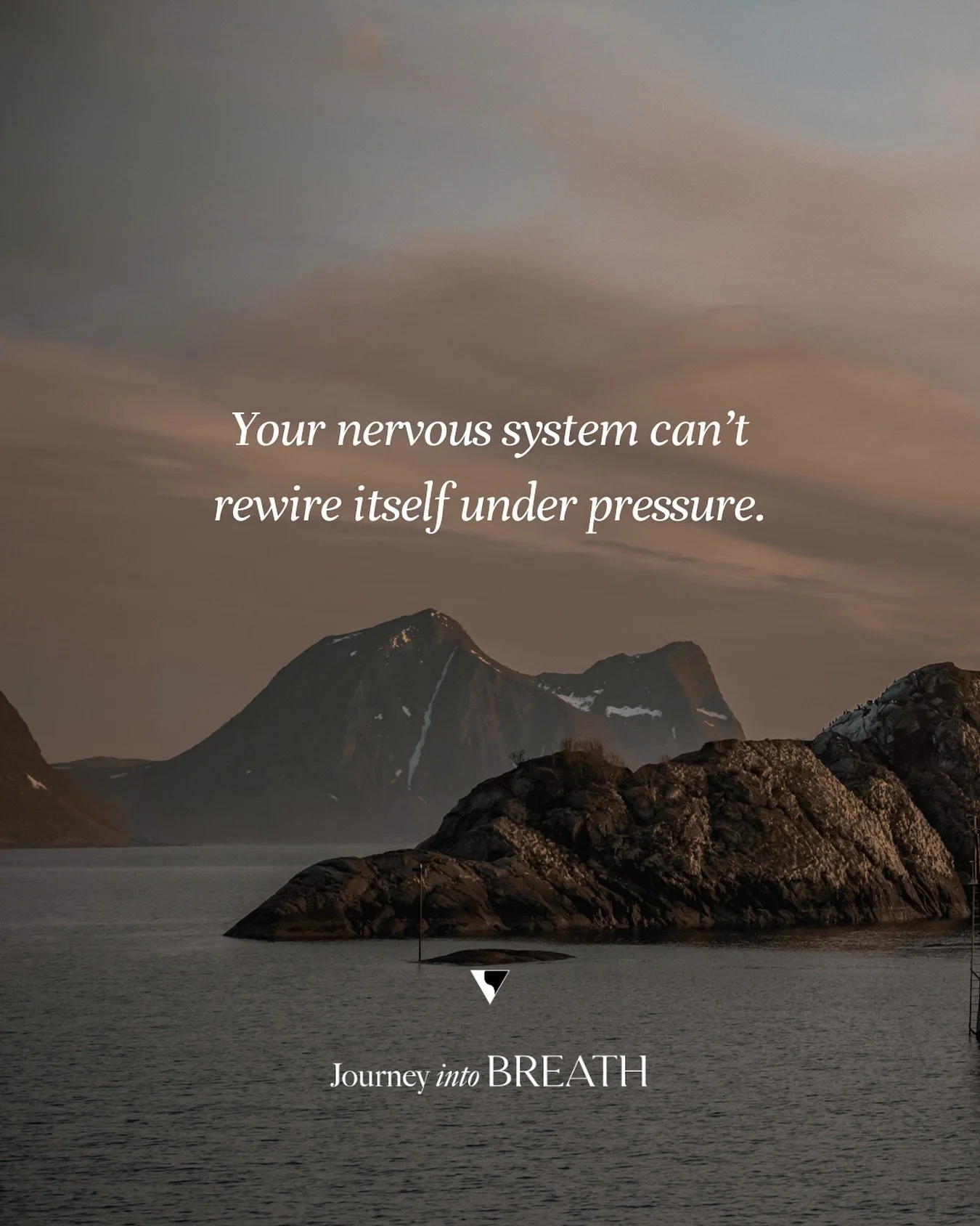 Your nervous system can&rsquo;t rewire under pressure.
It can&rsquo;t heal while bracing, holding, or rushing.

Lasting transformation happens when the body feels safe enough to soften, trust, and open to what&rsquo;s possible.

✨ Breath and embodied