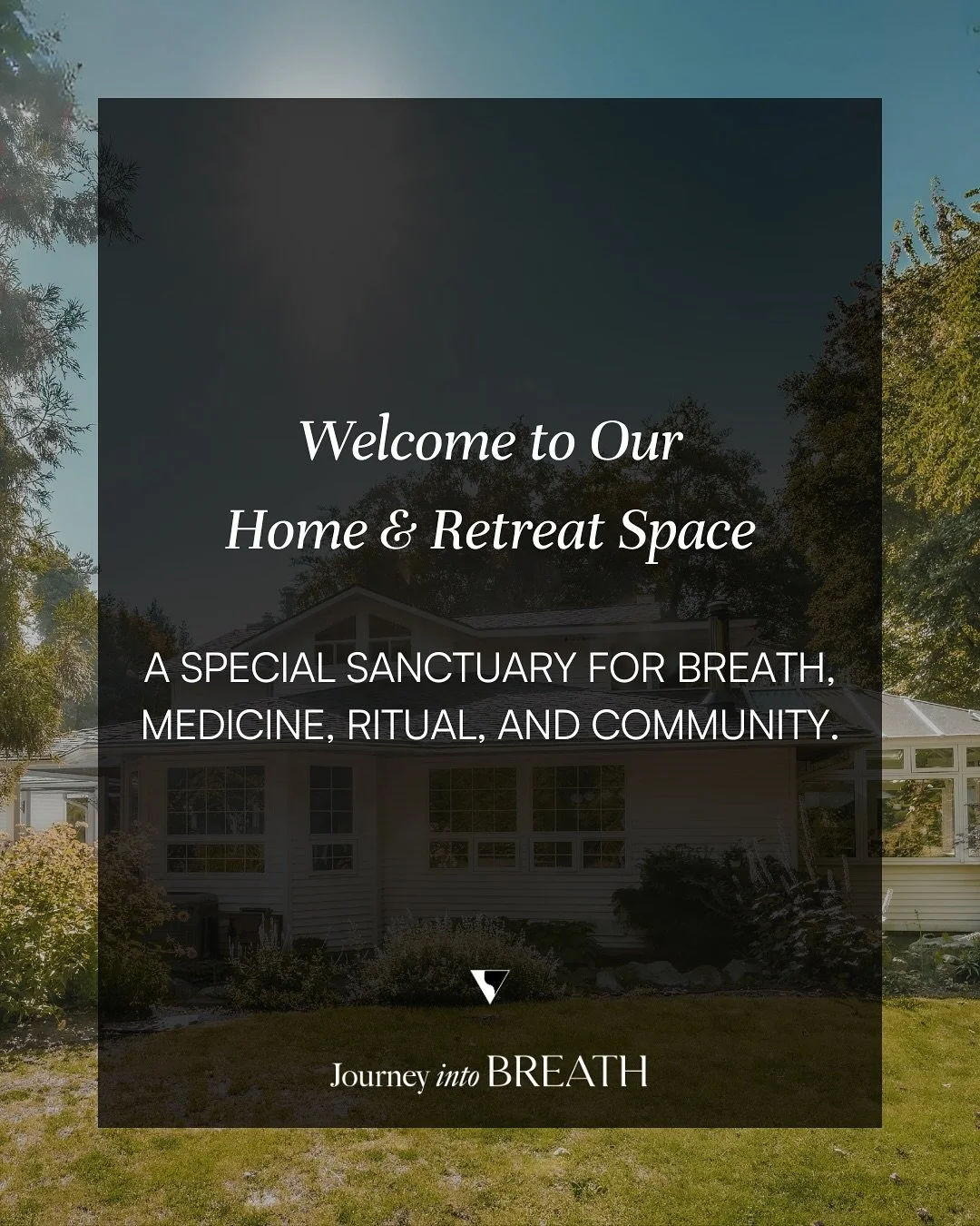 ✨ Welcome to Our Home &amp; Retreat Space ✨
A special sanctuary for breath, medicine, ritual, and community.
This isn&rsquo;t just a house. 

It&rsquo;s a special little place for breath, medicine, ritual, and community.

We walk into the garden to c